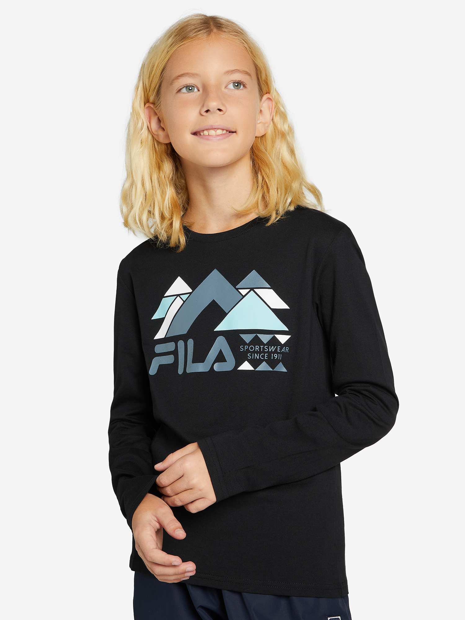 

Лонгслив для мальчиков FILA, Черный