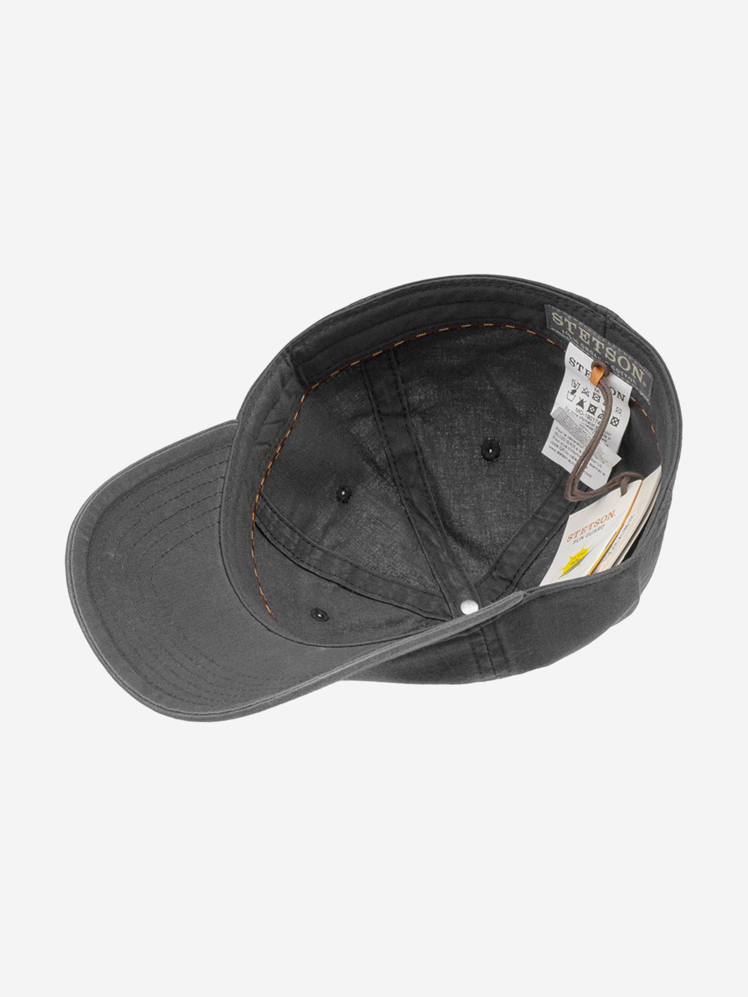 Бейсболка STETSON 7711102 BASEBALL CAP DELAVE ORGANIC (черный), Черный 02-215XDOXS9Z-09, размер 57 - фото 4