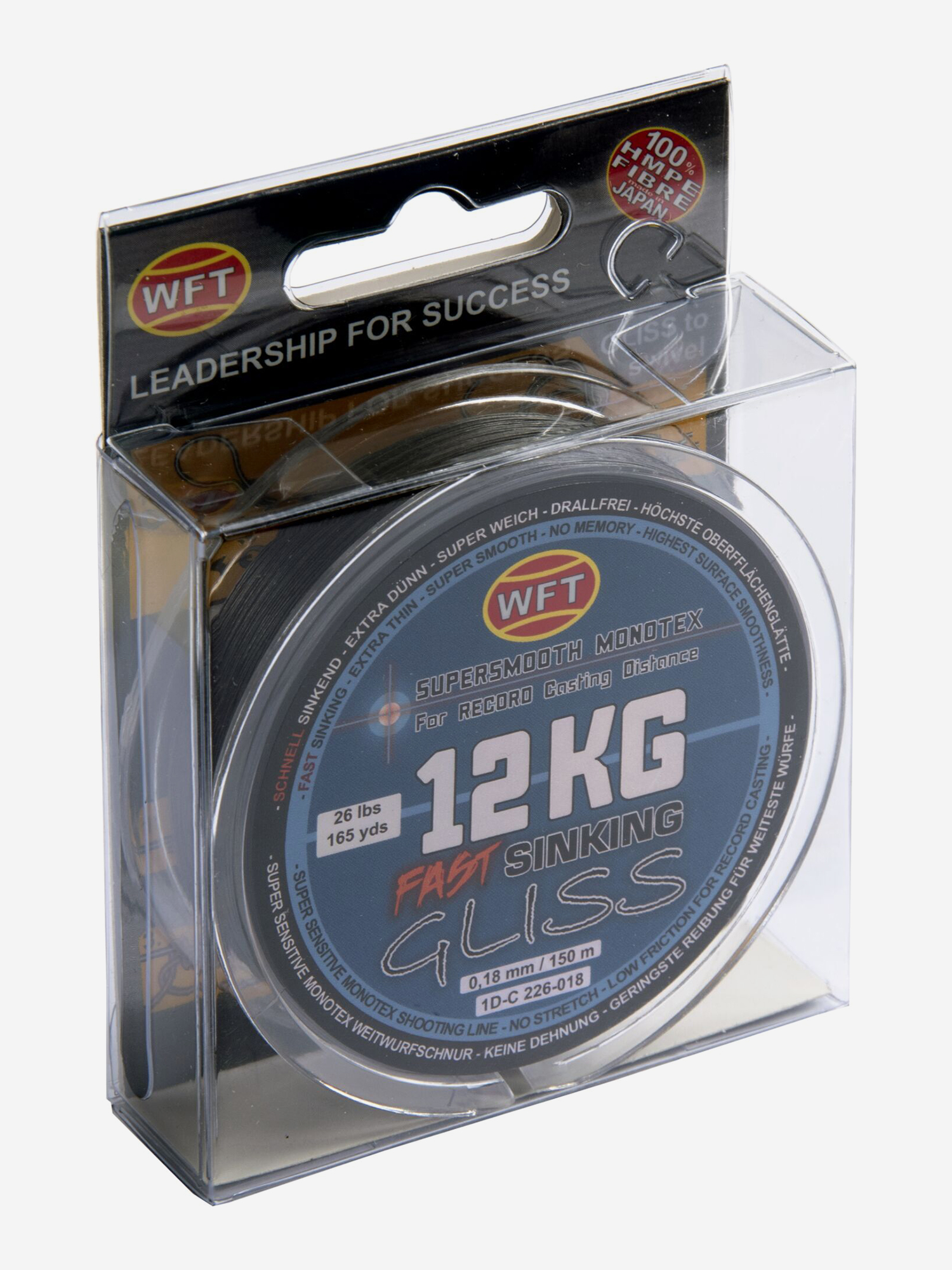 

Шнур плетеный WFT KG GLISS SINKING черный 150/018, Черный
