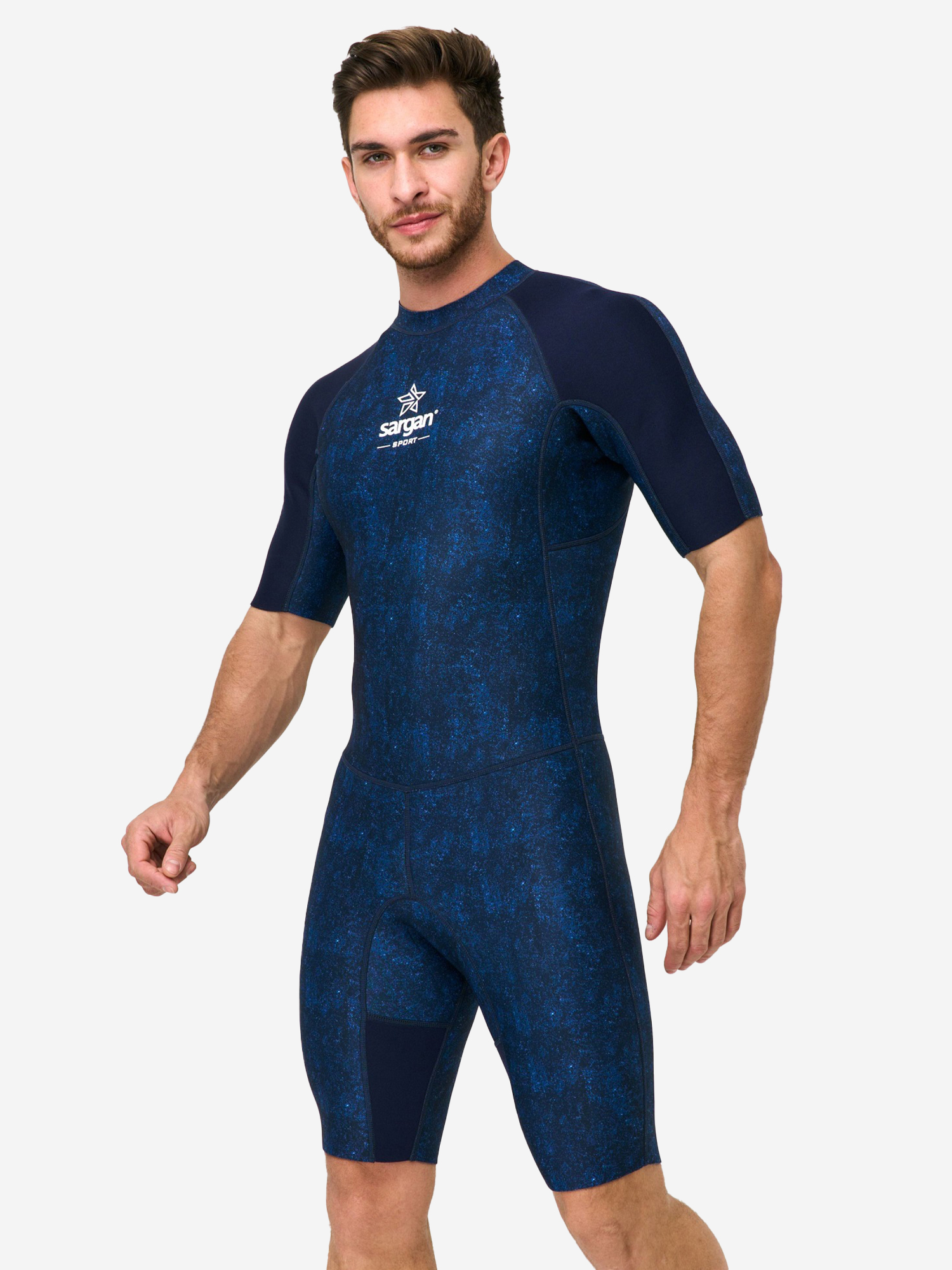 

Гидрокостюм неопреновый короткий мужской 2мм SARGAN Sport, Мультицвет