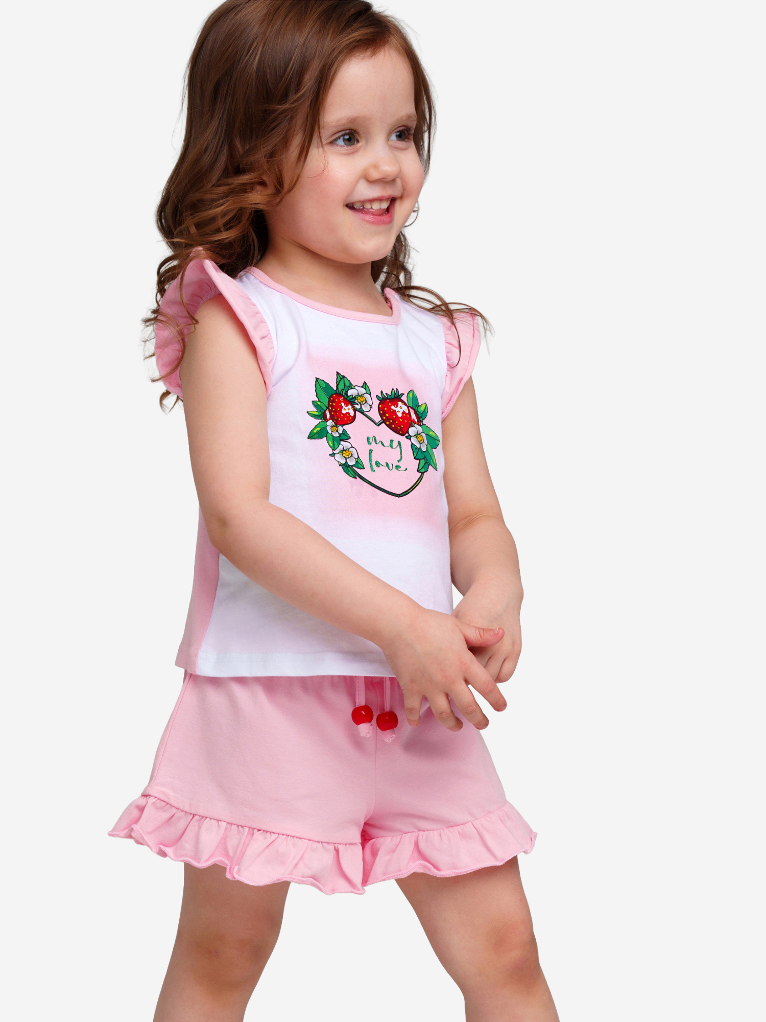 Изображение товара Комплект для девочек: футболка, шорты PlayToday