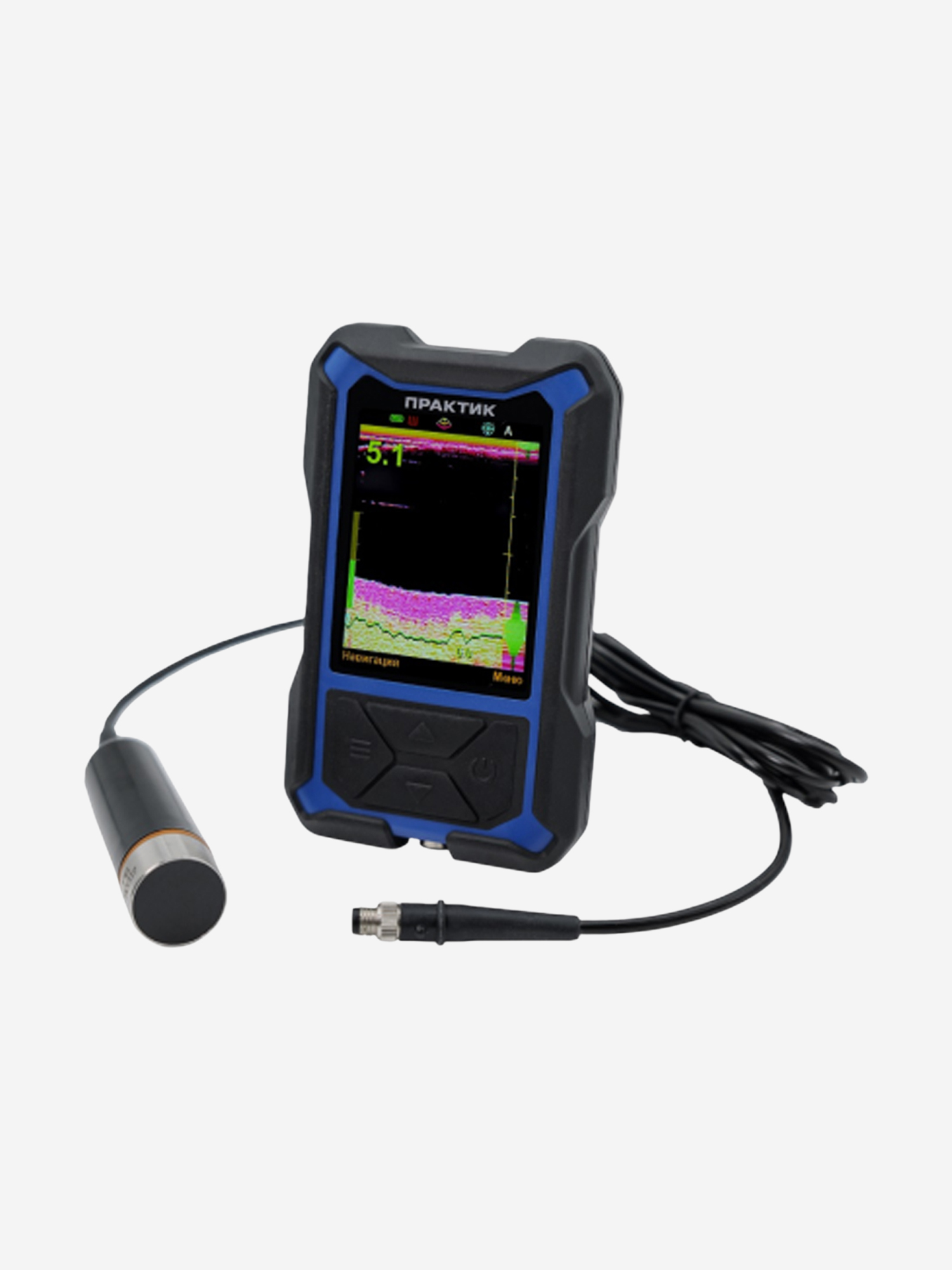 Изображение товара Эхолот "Практик 8 МАКС"Экран 3,5" (со стандартным датчиком), Синий/черный