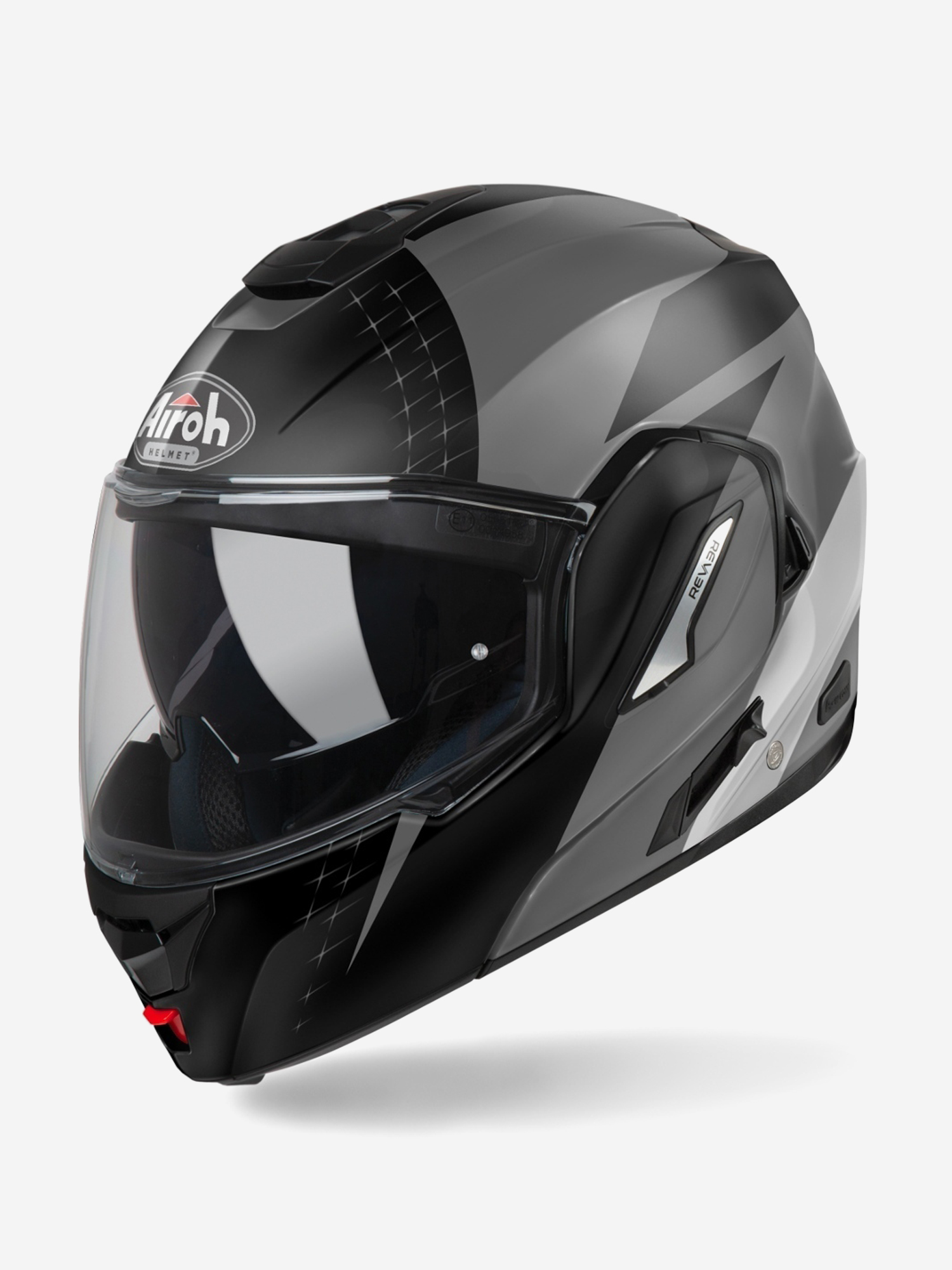 

Мотошлем трансформер модуляр Airoh REV 19 LEADEN Anthracite Matt, Серый