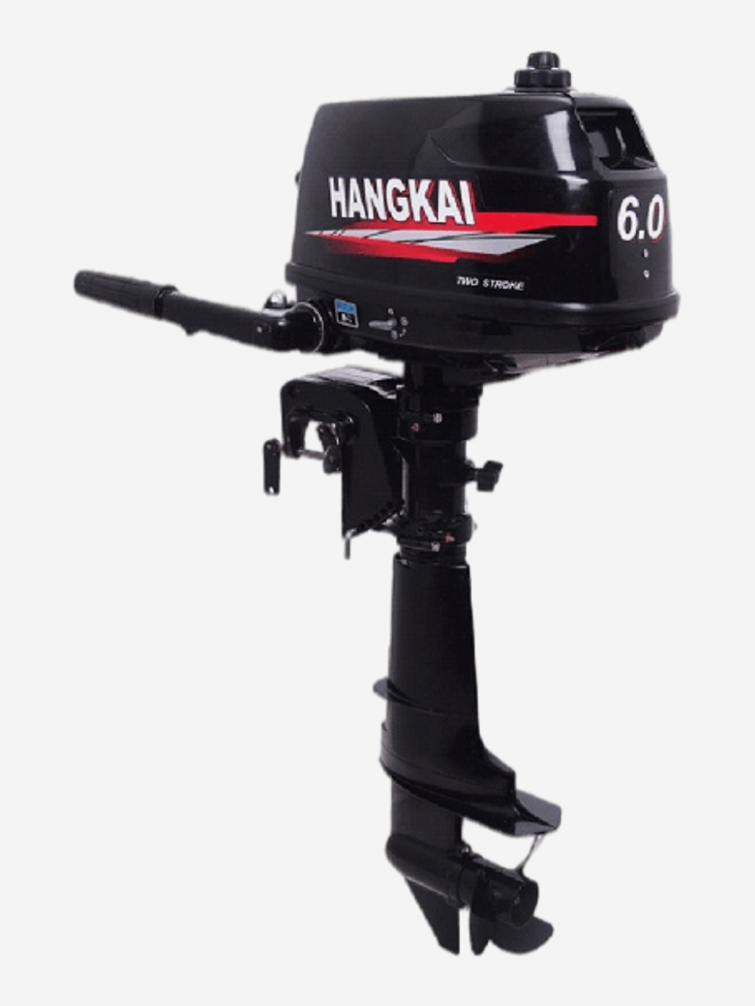 

Двухтактный подвесной лодочный мотор HANGKAI 6.0HP, Черный