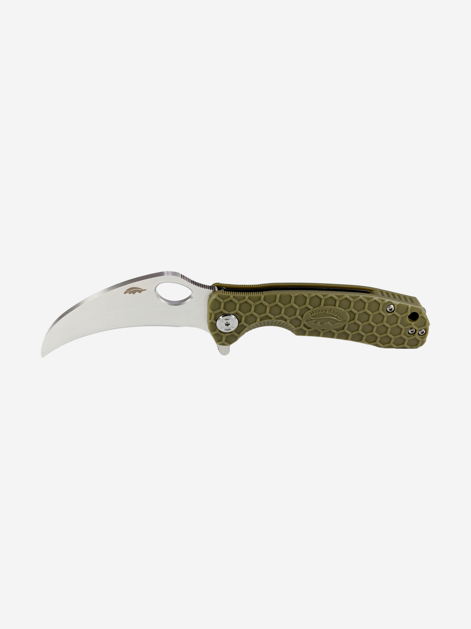 

Нож Honey Badger Сlaw D2  с зелёной рукоятью, Зеленый