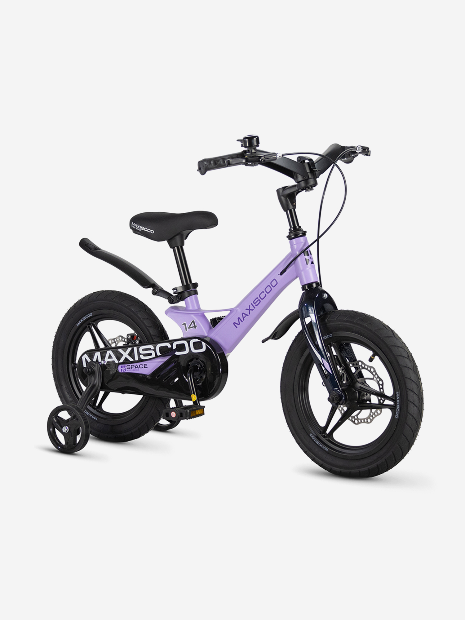 Изображение товара Велосипед детский Maxiscoo SPACE Deluxe Plus 14'' лавандовый матовый, 2026