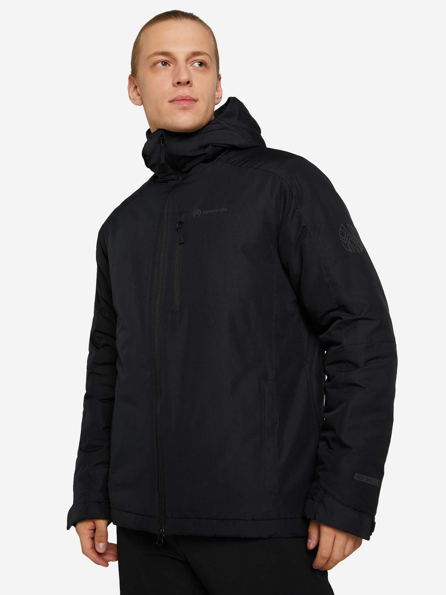 Куртка утепленная мужская Outventure, Черный куртка софтшелл мужская outventure серый