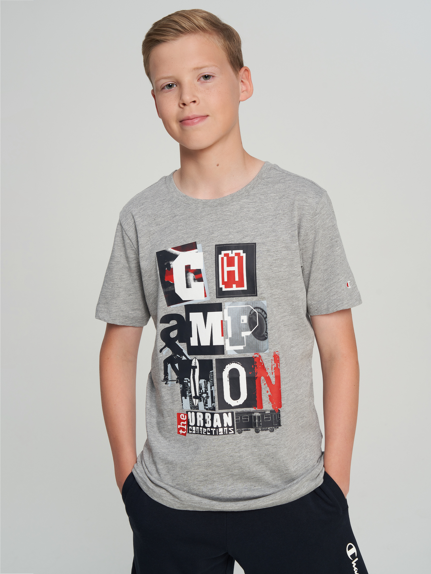 Футболка для мальчиков Champion, Серый