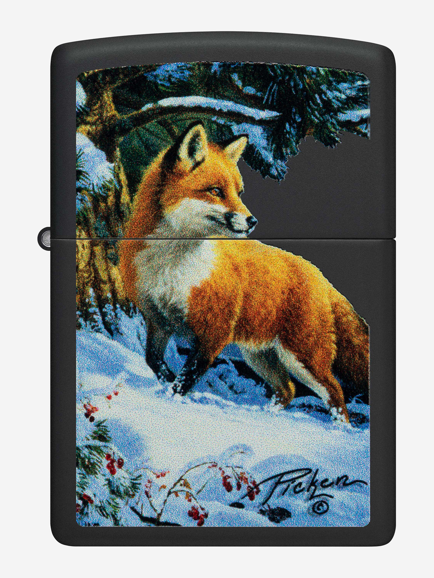 

Зажигалка бензиновая ZIPPO 48596 Fox Linda Picken, Черный