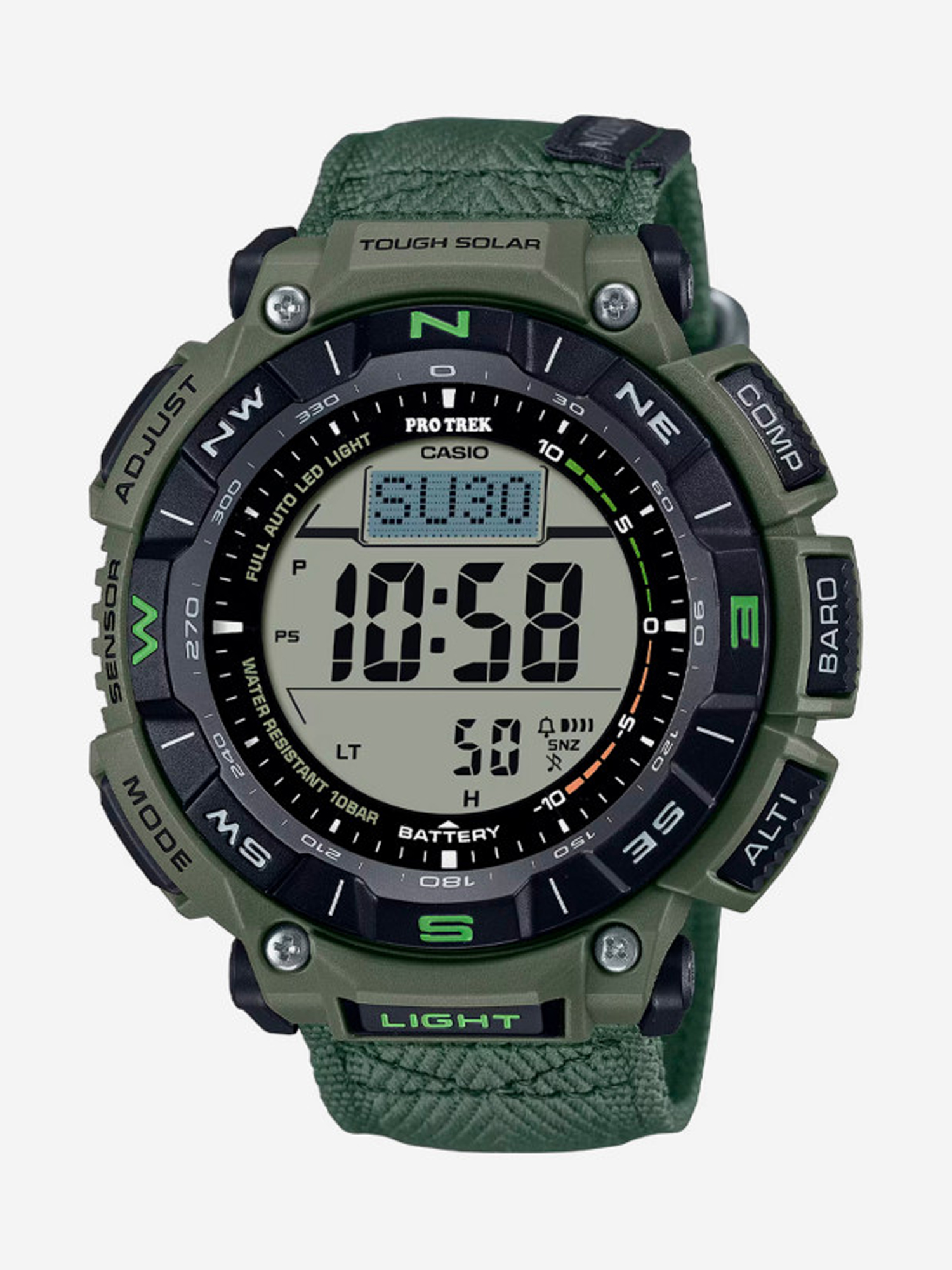 Изображение товара Наручные часы Casio Pro Trek PRG-340B-3E водонепроницаемые для активного отдыха