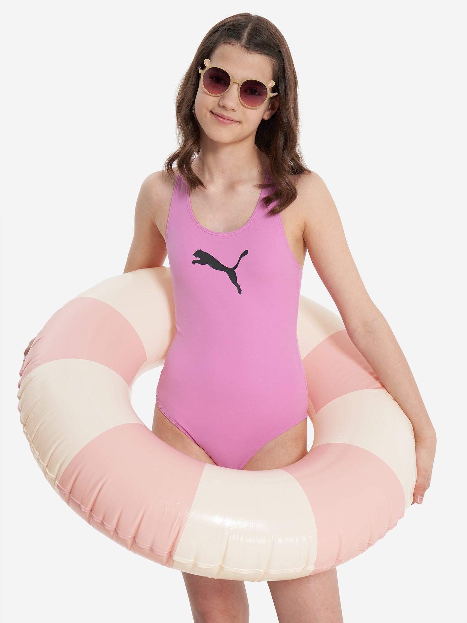 

Купальник для девочек PUMA Swim, Розовый