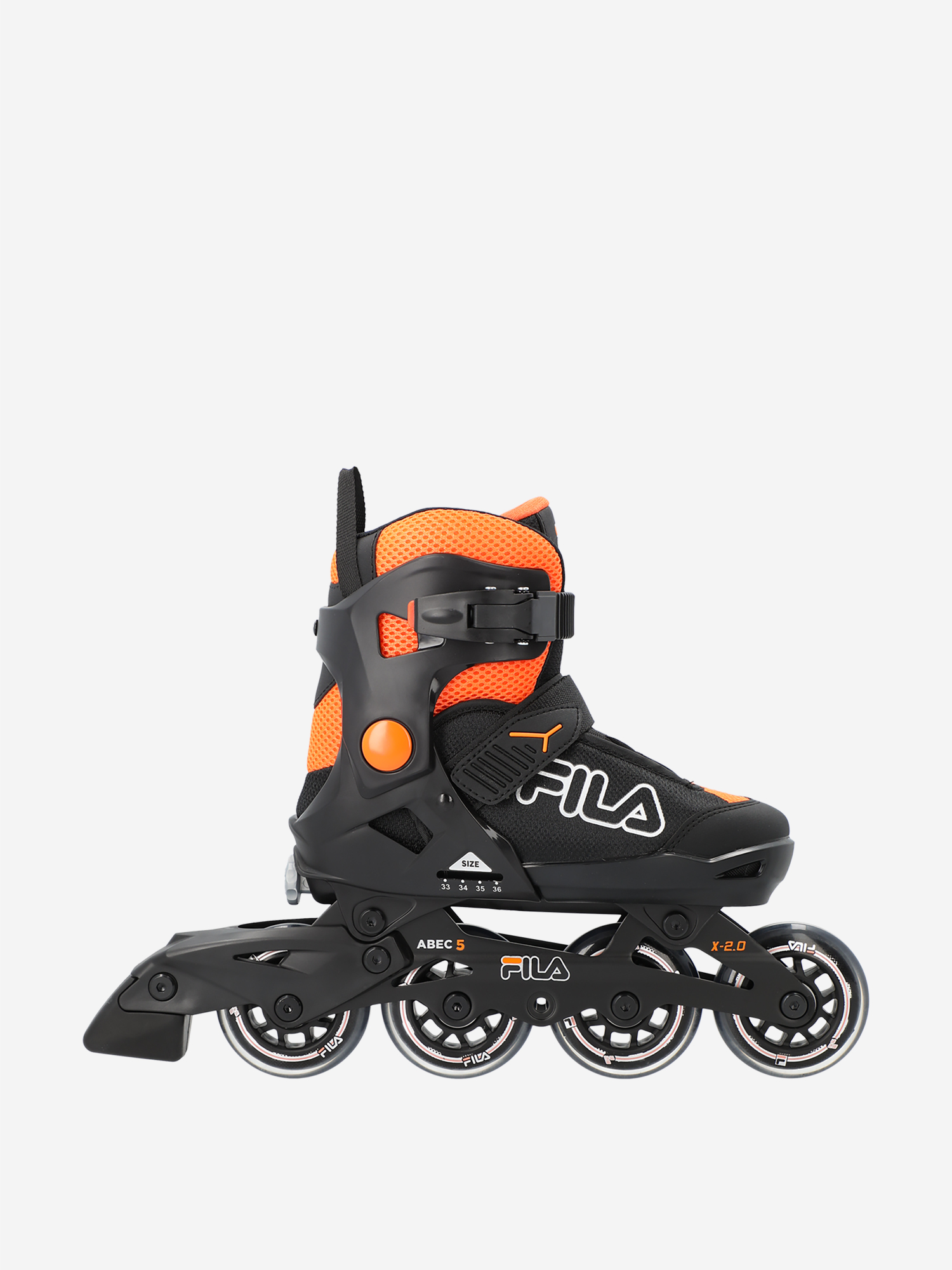 

Роликовые коньки детские раздвижные Fila X 2.0, Черный