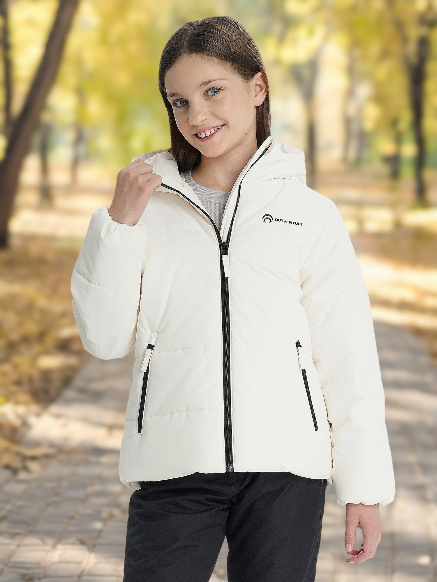 

Куртка утепленная для девочек Outventure, Бежевый