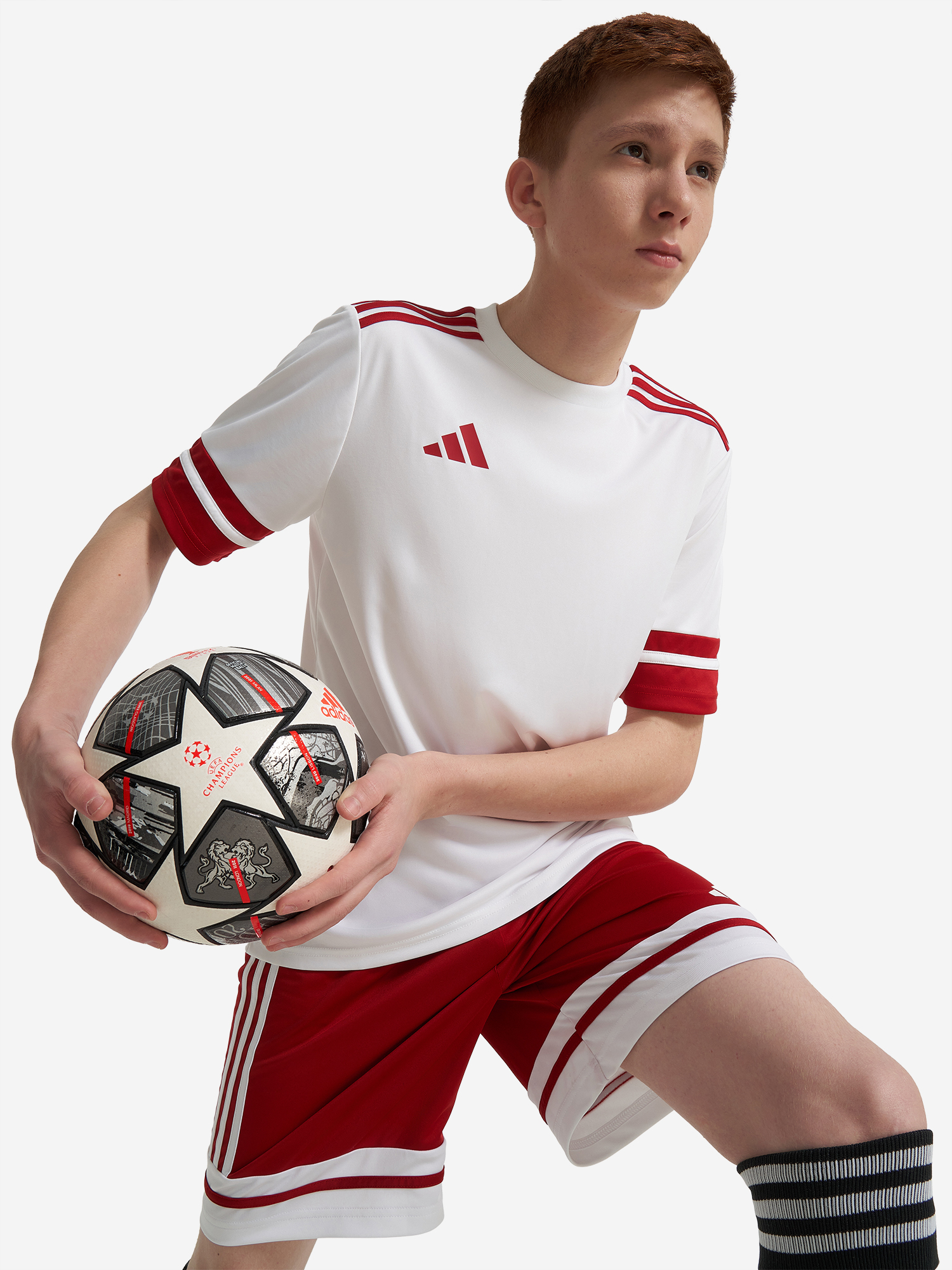 Изображение товара Футболка для мальчиков adidas Squa25 с технологией AEROREADY и экологичным материалом