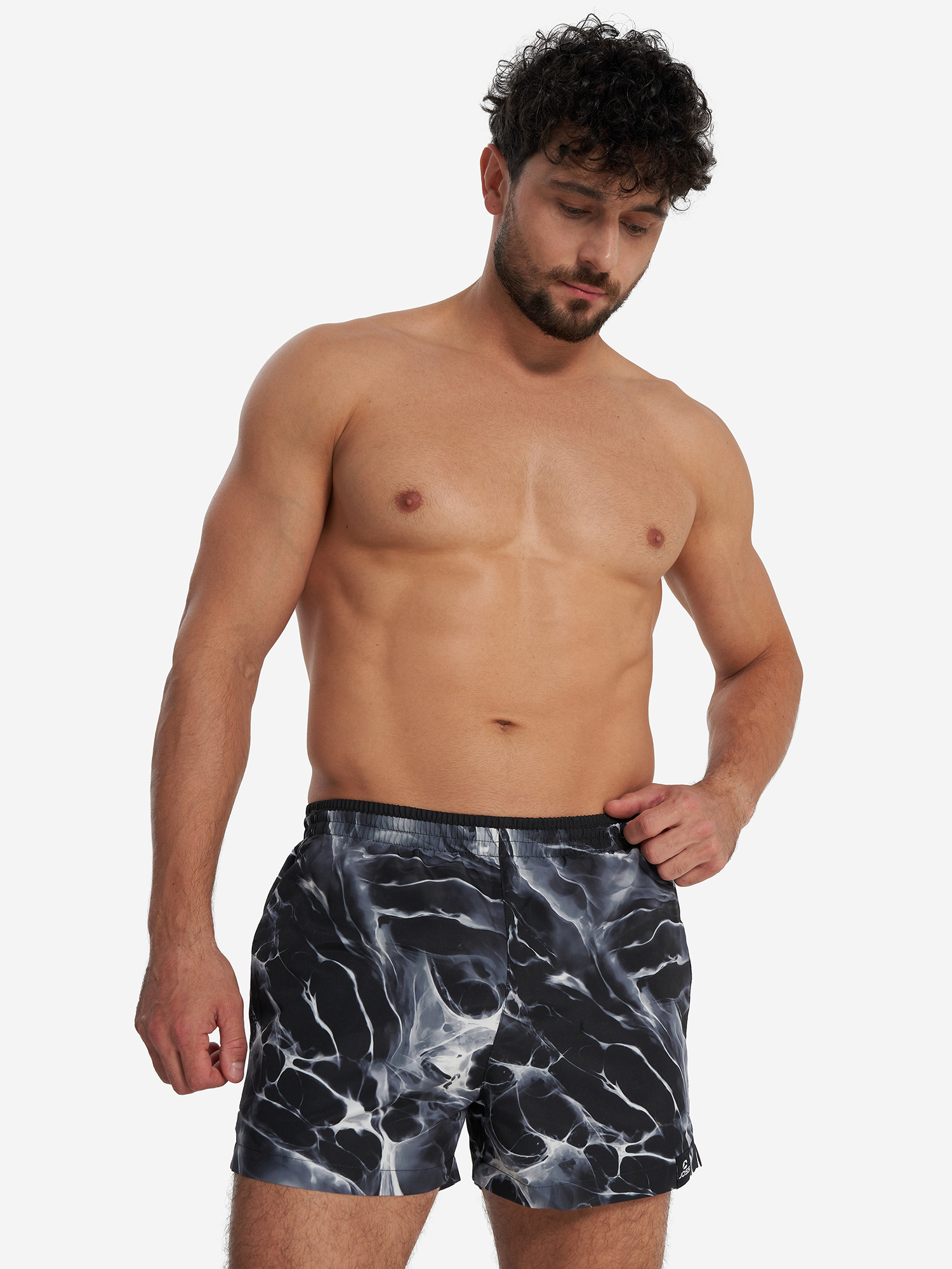 Изображение товара Мужские плавательные шорты Joss короткие черные для бассейна и пляжа