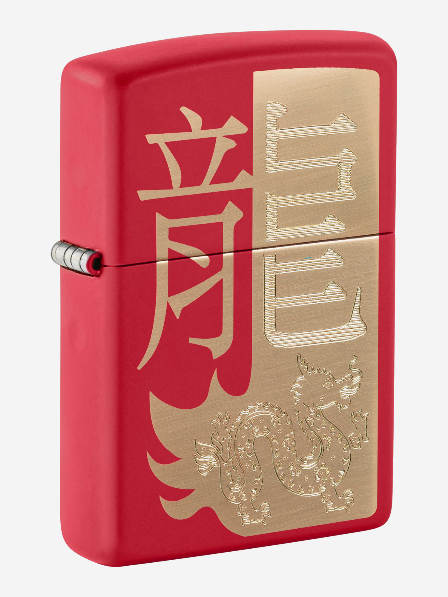 Зажигалка бензиновая ZIPPO 48769 Year of the Dragon 2024, Красный