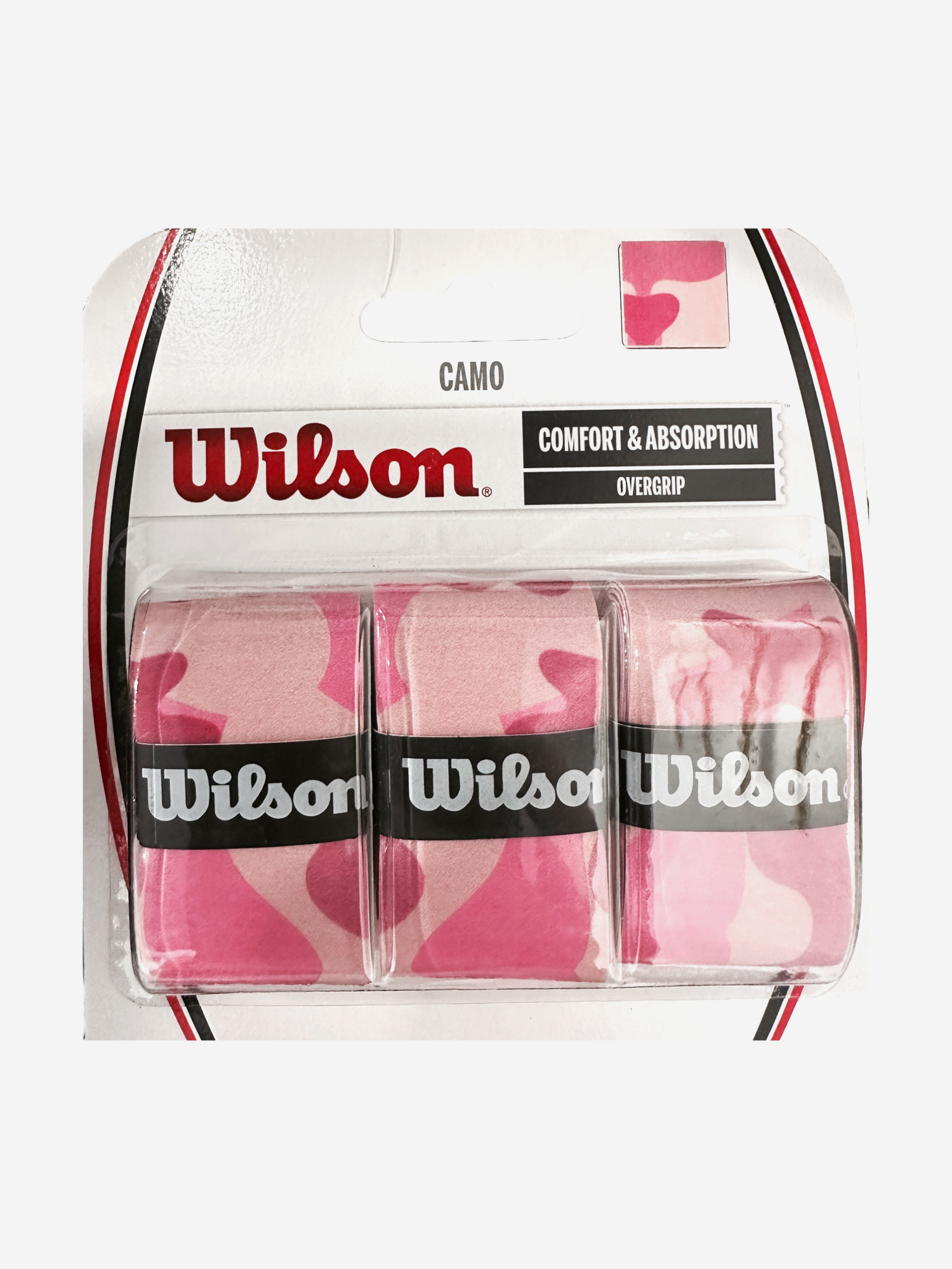 

Намотка верхняя Wilson CAMO Comfort end Absortion Розовый, Розовый