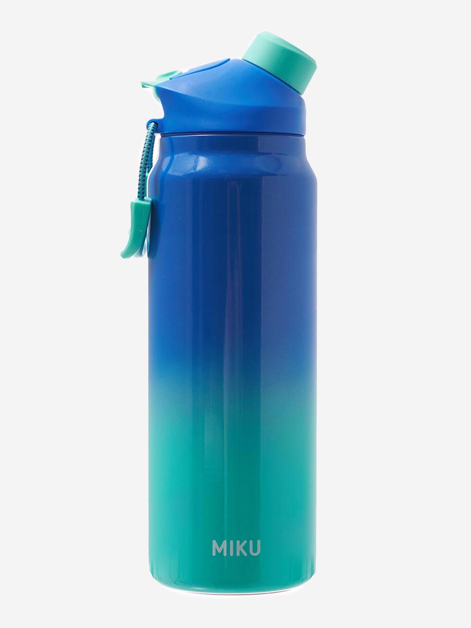 Термобутылка MIKU 950 мл (TH-BTL-950GTB), бирюзово-синяя, Синий термокружка с френч прессом miku 480 мл th mgfp 480bl синий синий