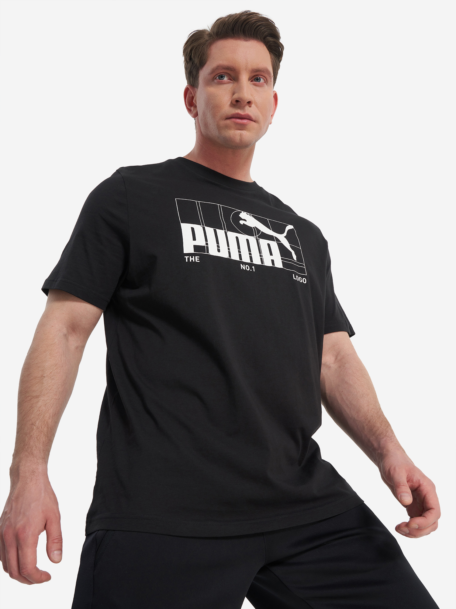 Футболка PUMA Graphic No.1 Logo, черный, арт. 688029p0p-01