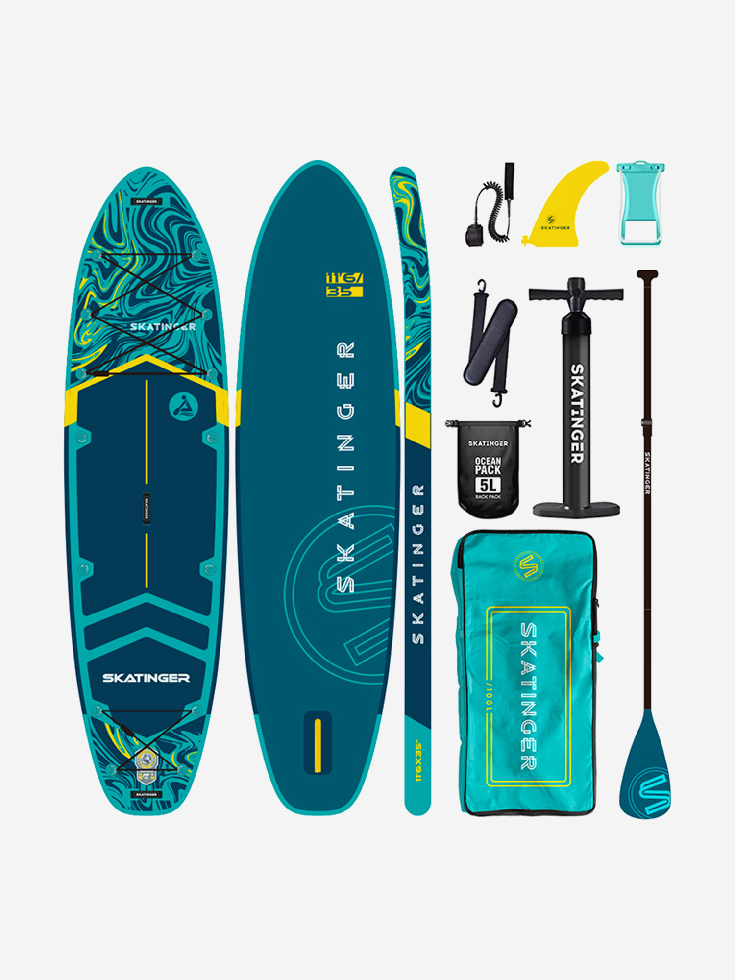 

SUP Skatinger Serial Blue 11'6, Синий