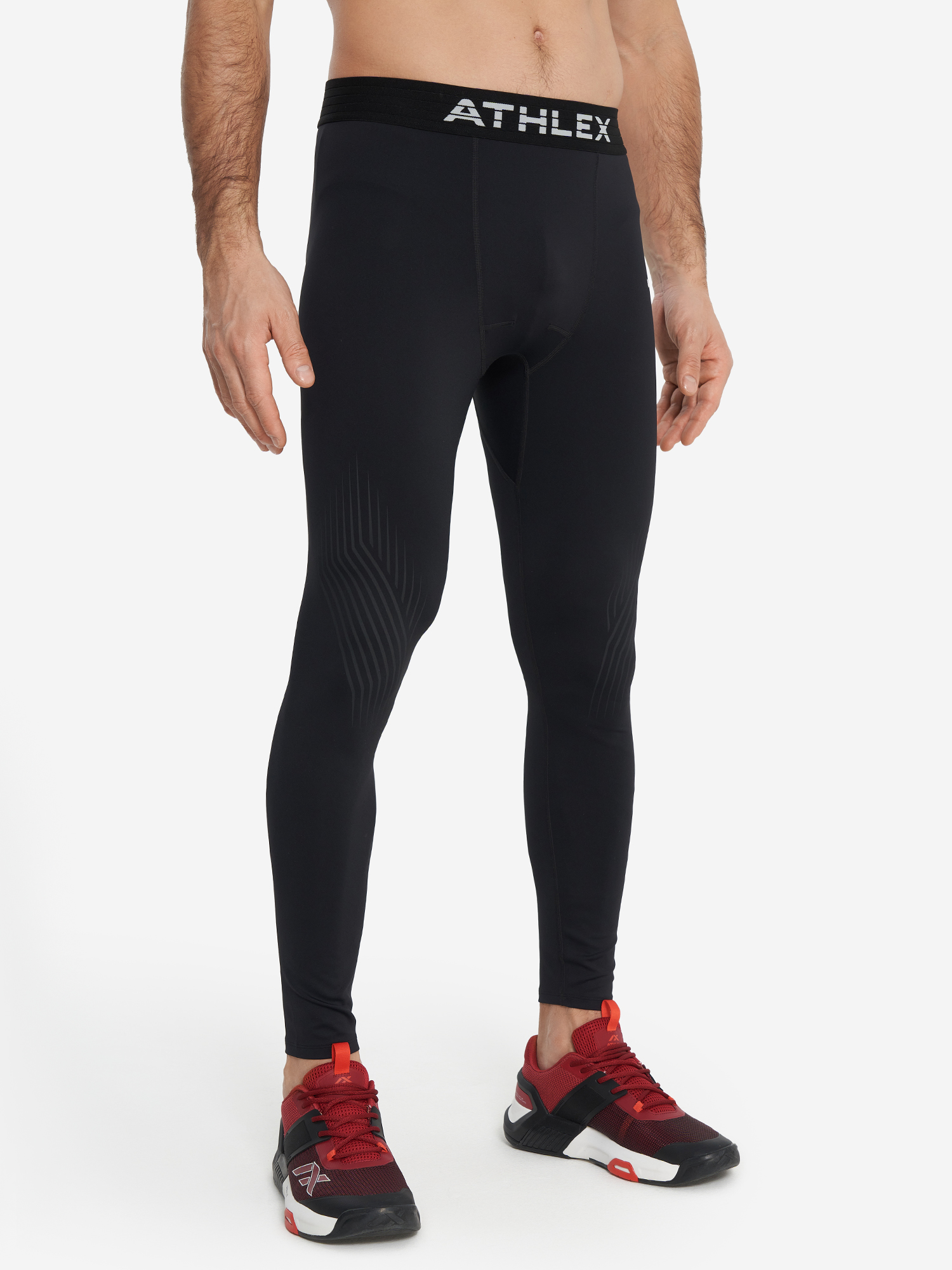 фото Тайтсы мужские athlex, черный