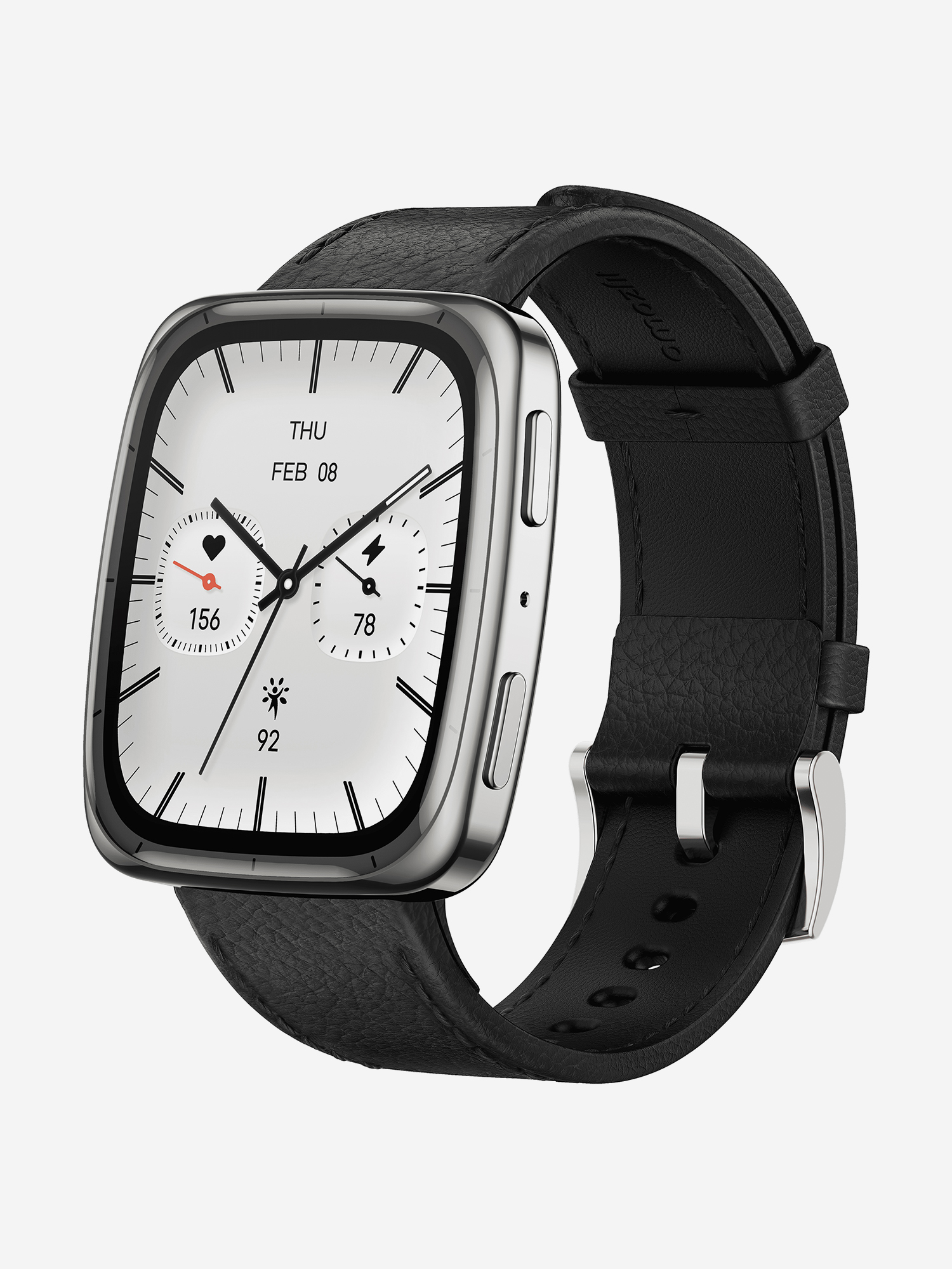 Изображение товара Умные спортивные часы Amazfit Active 2S Black Leather с GPS и влагозащитой