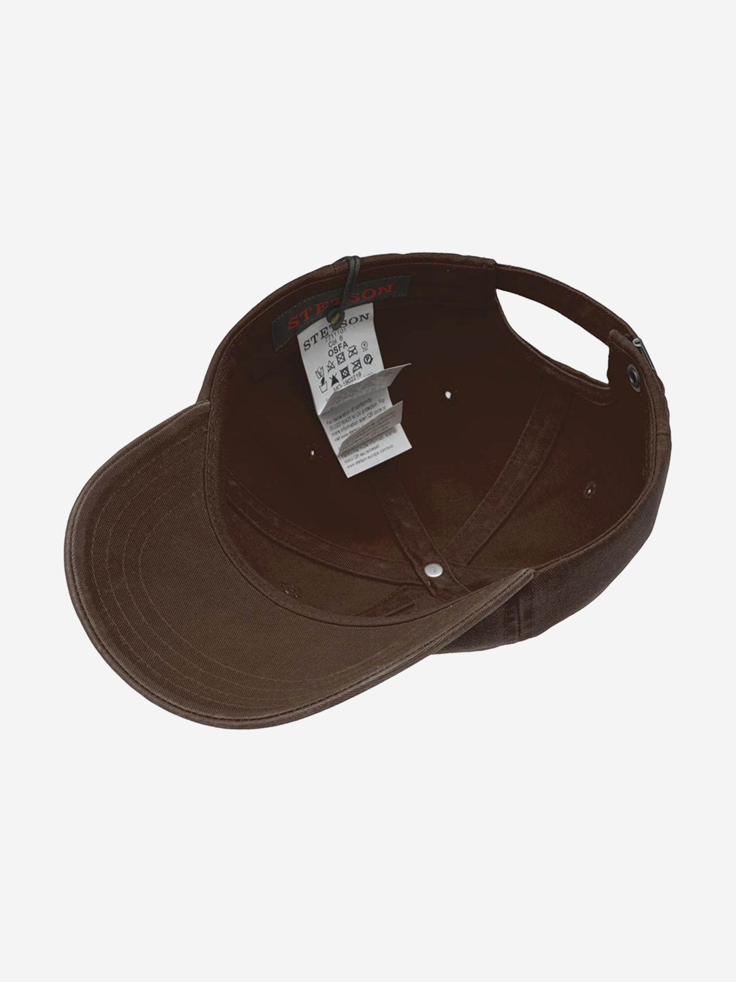 Бейсболка STETSON 7711101 BASEBALL CAP COTTON (коричневый), Коричневый 02-214XDOXS9Z-14, размер Без размера - фото 4