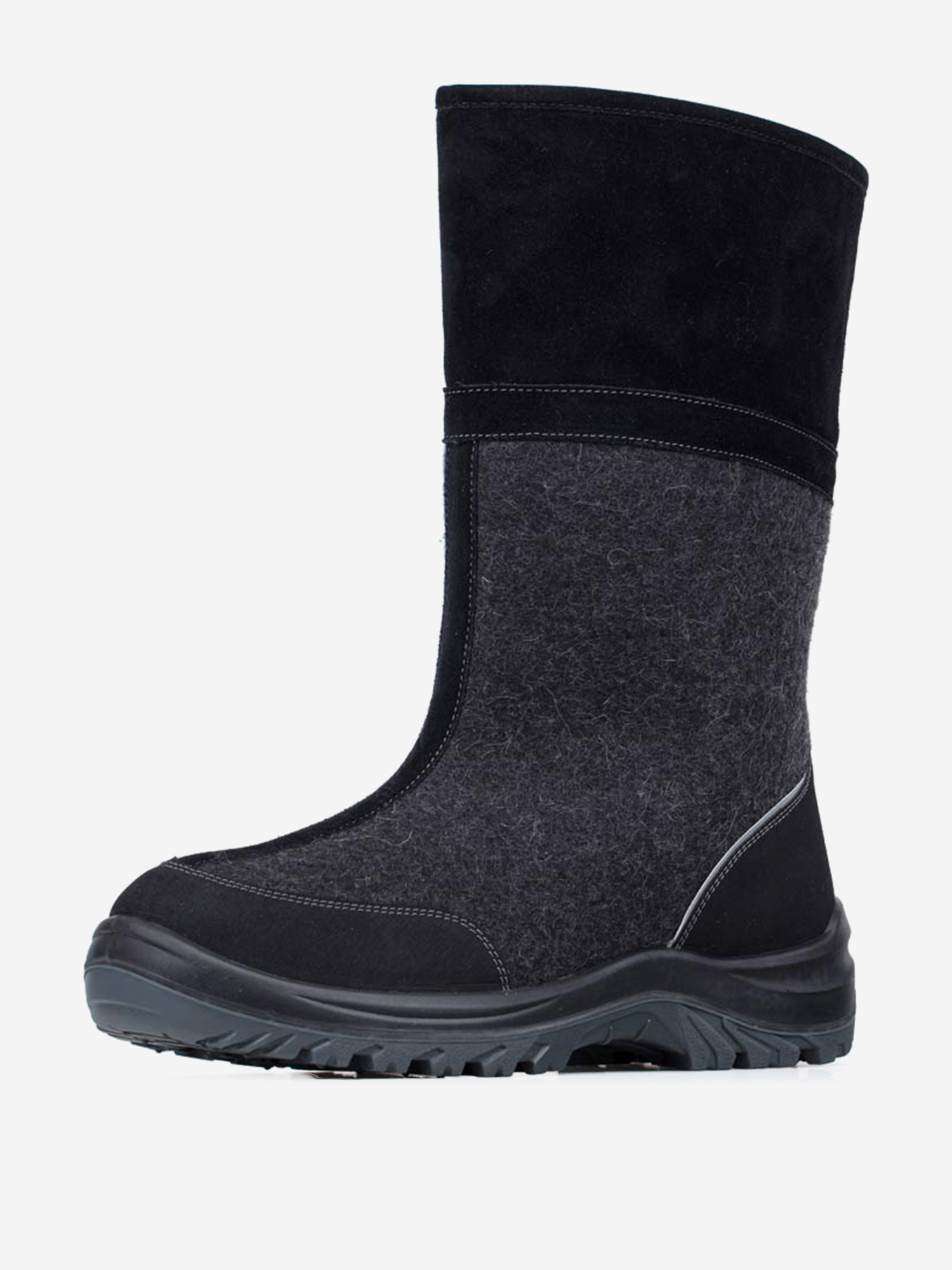 Изображение товара Мужские валенки Гуслицкие черные зимние утепленные для активного отдыха