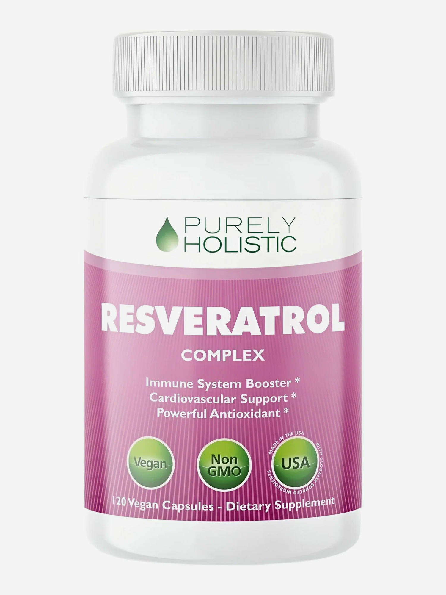 Изображение товара Ресвератрол комплекс, Purely Holistic, 605 мг, 120 капсул