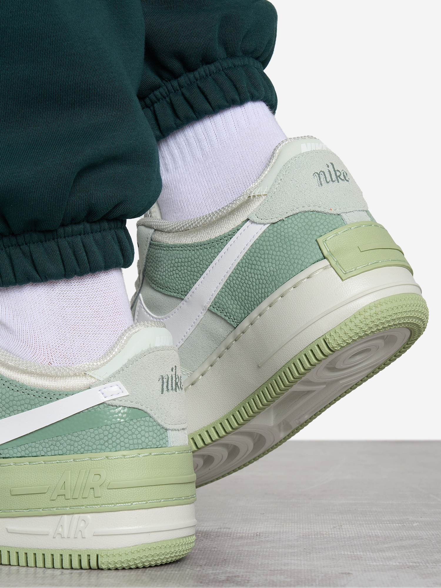 фото Кеды женские nike air force 1 shadow, белый
