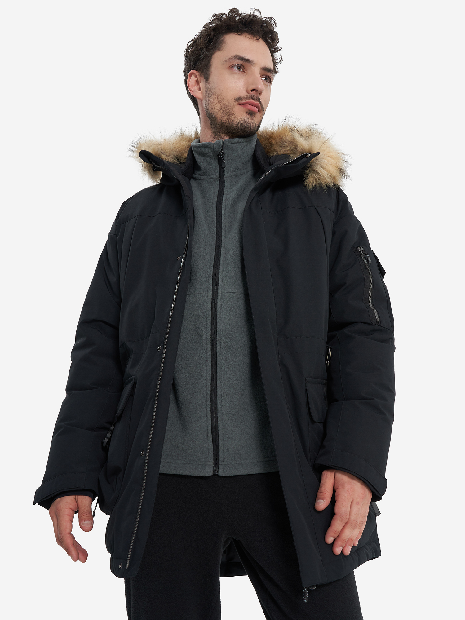 Пуховик мужской Northland, черный, арт. 28866