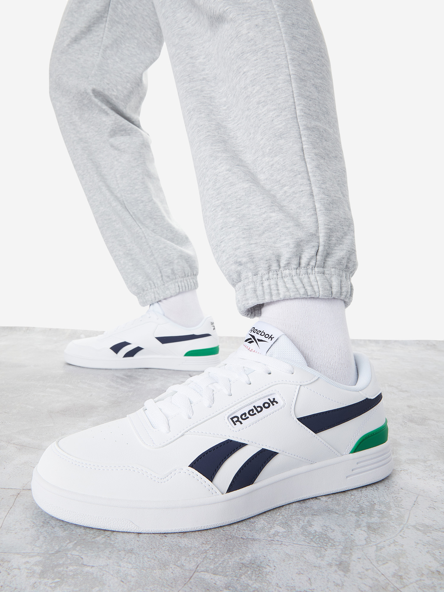 

Кеды мужские Reebok Court Advance Clip, Белый