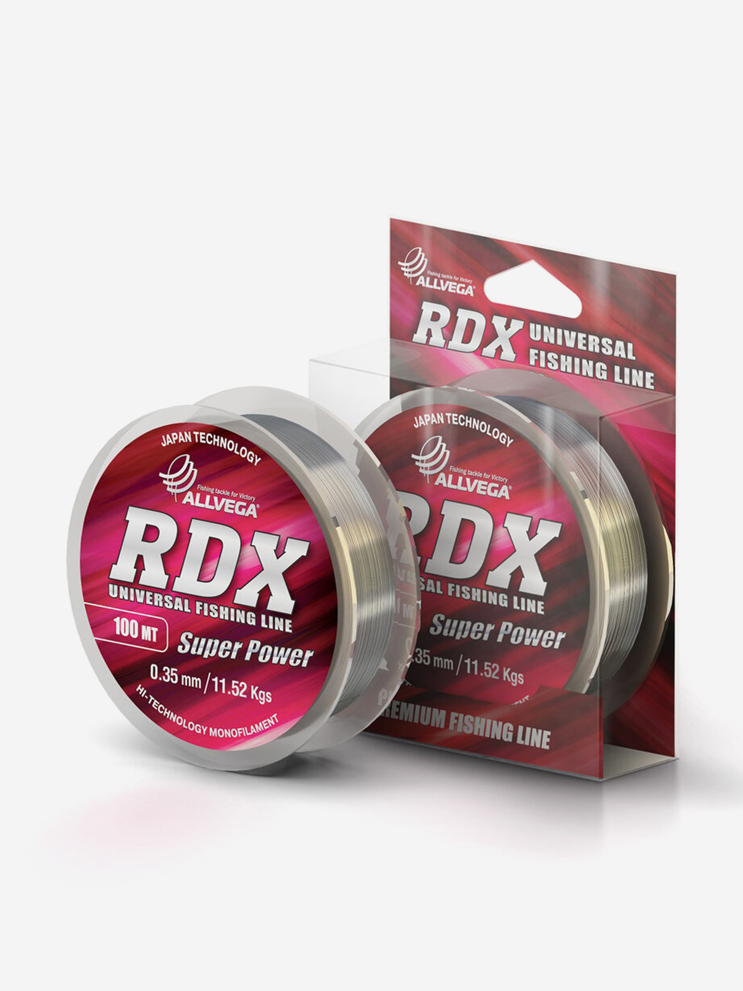 

Леска монофильная ALLVEGA "RDX Universal" 100м 0,35мм (11,52кг) прозрачная, Белый