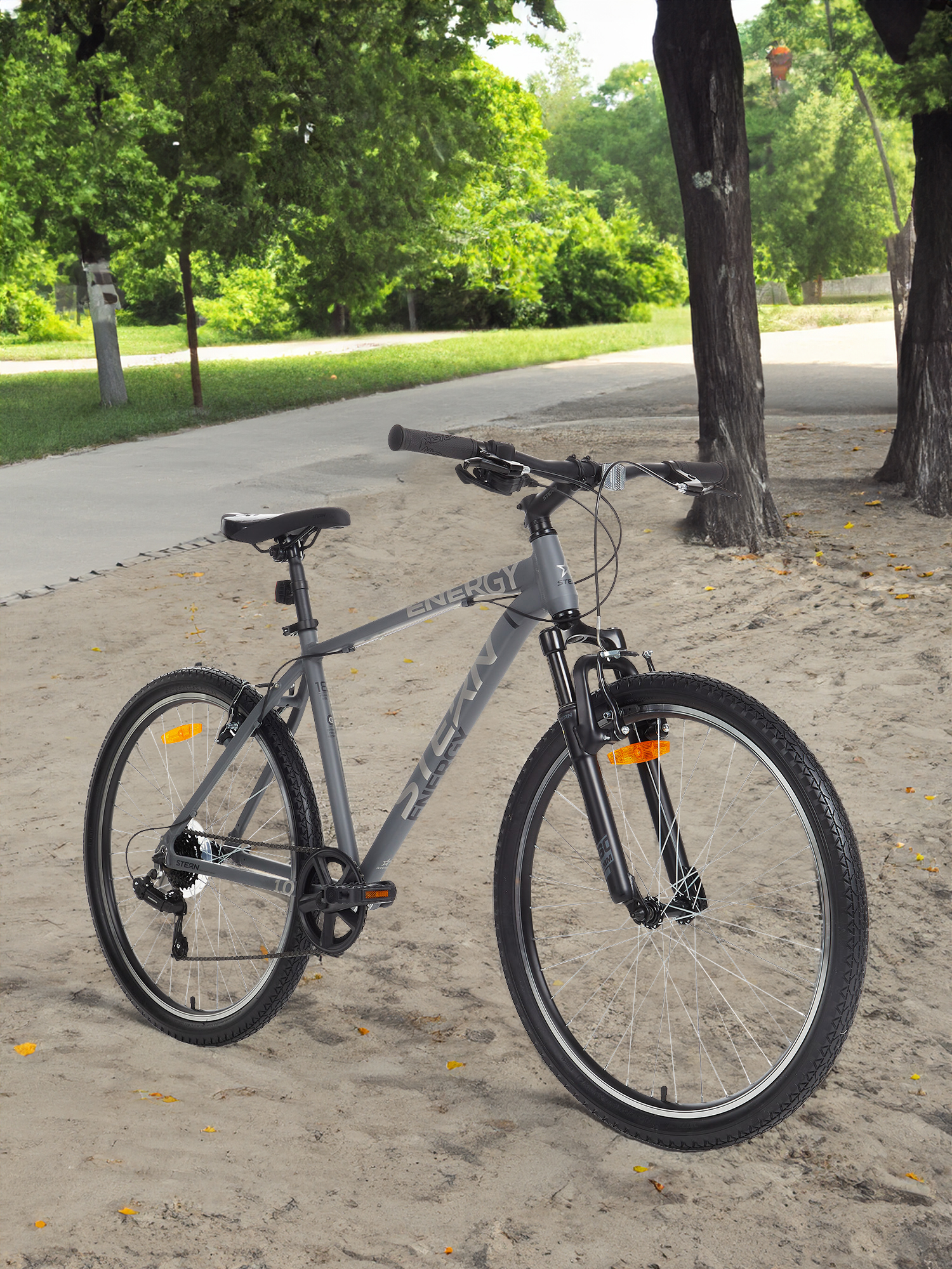 

Велосипед горный Stern Energy 1.0 alt 26" 2024, Серый