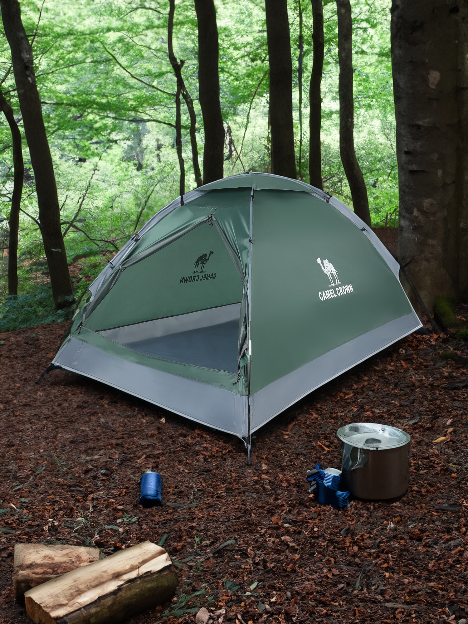 

Палатка 3-местная Camel, Зеленый