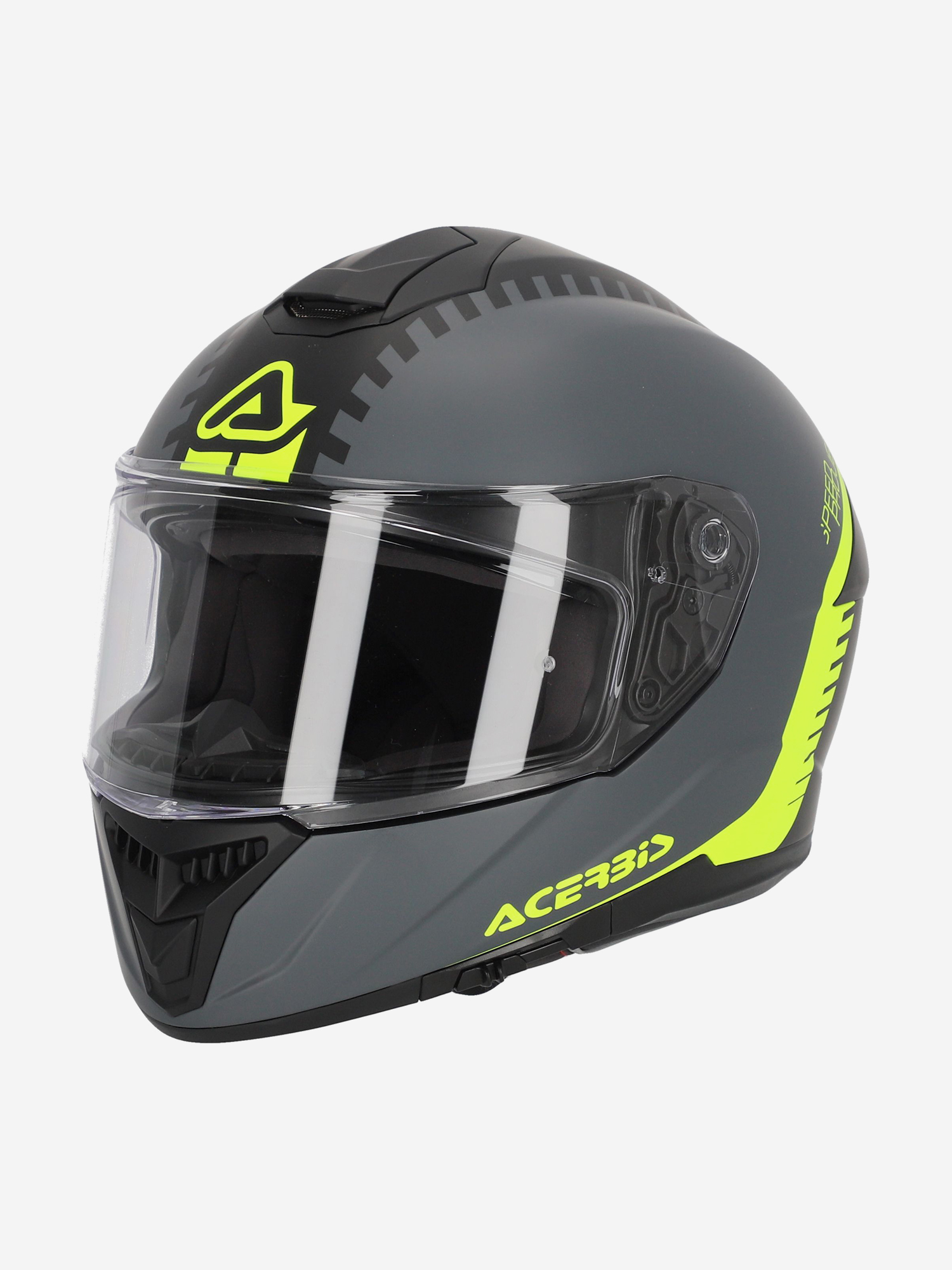 

Мотошлем интеграл Acerbis KRAPON 22-06 Grey/Yellow, Серый