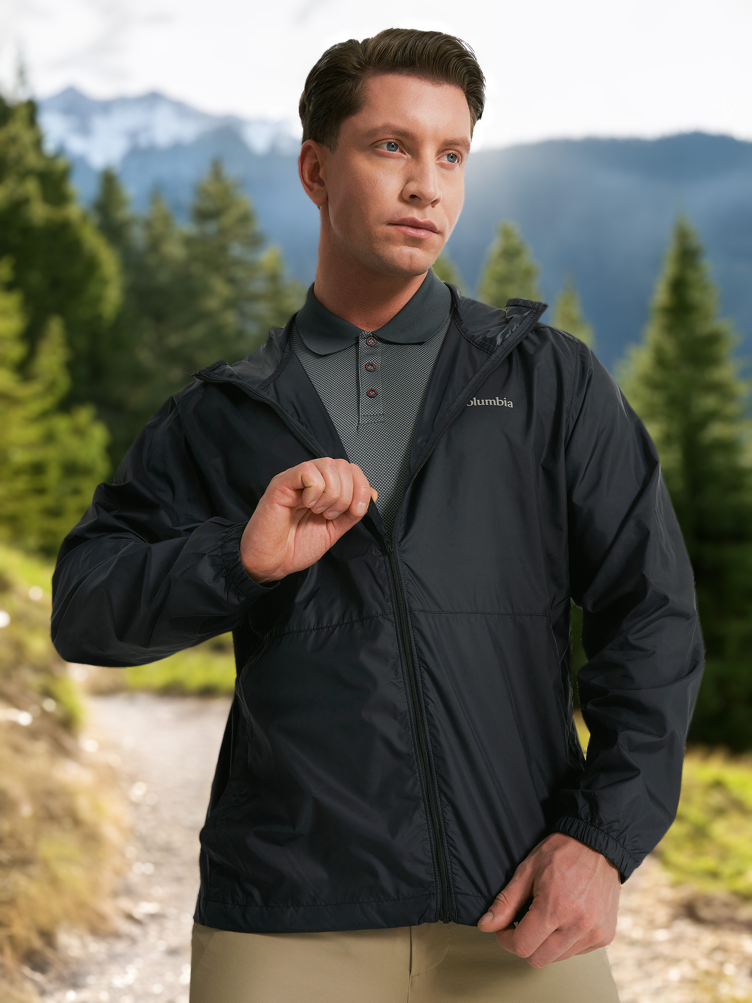 

Ветровка мужская Columbia Flashback II Windbreaker, Черный