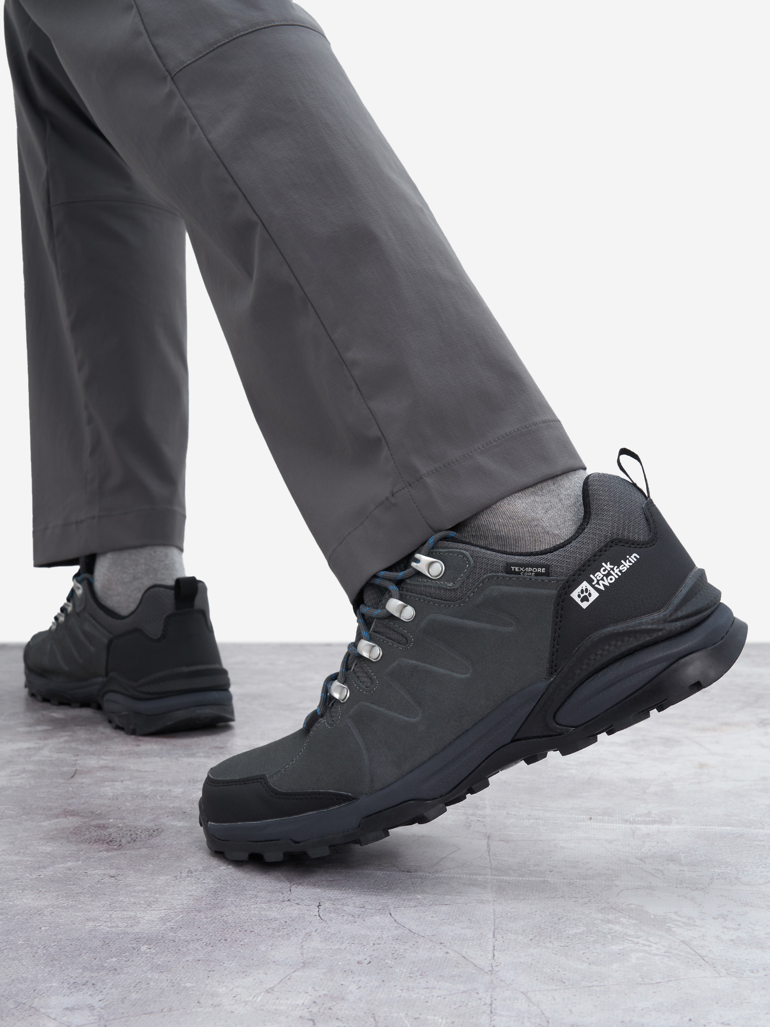 

Полуботинки мужские Jack Wolfskin Refugio Texapore Low, Черный