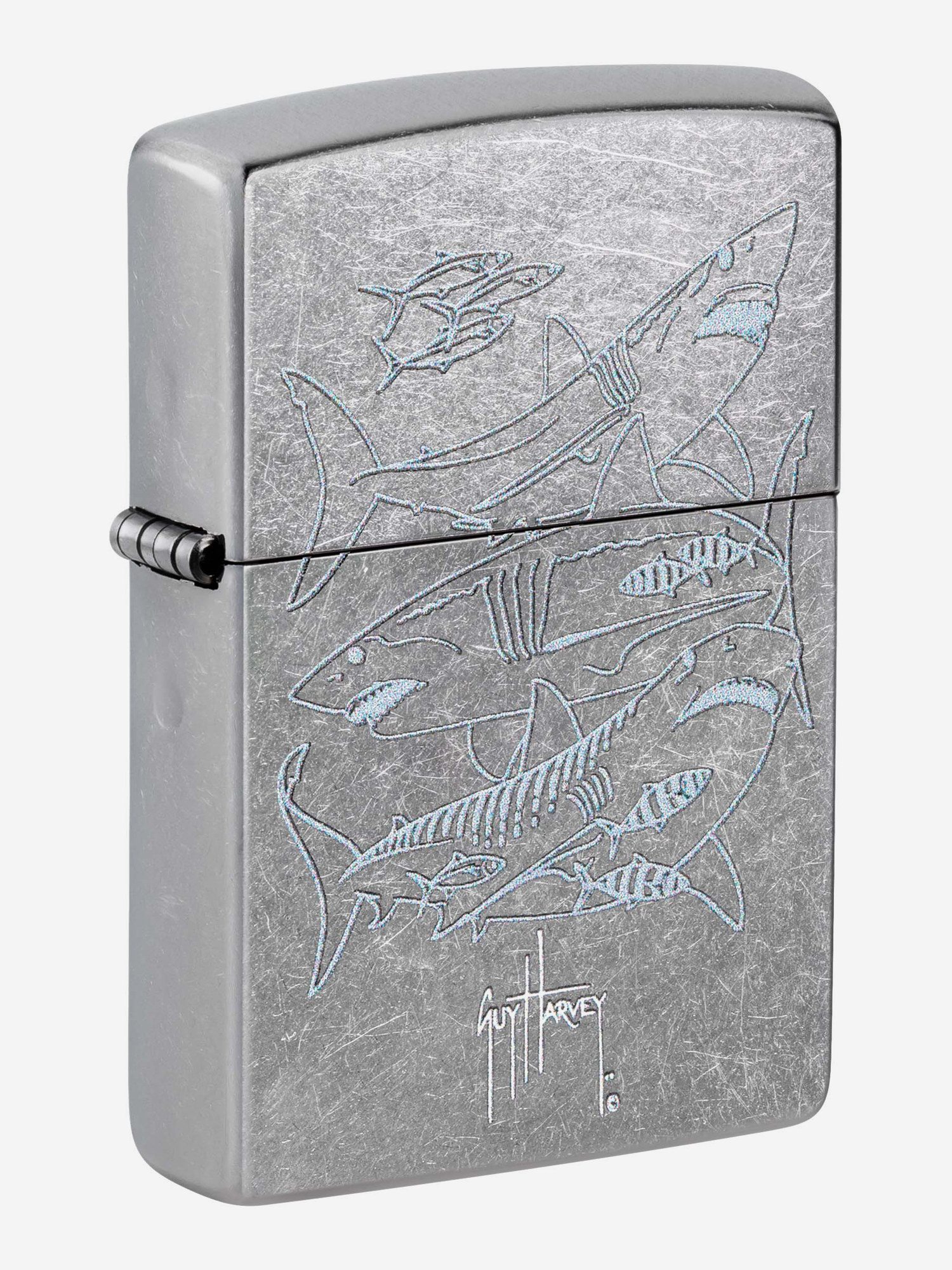 

Зажигалка бензиновая ZIPPO 48595 Guy Harvey, Серебряный