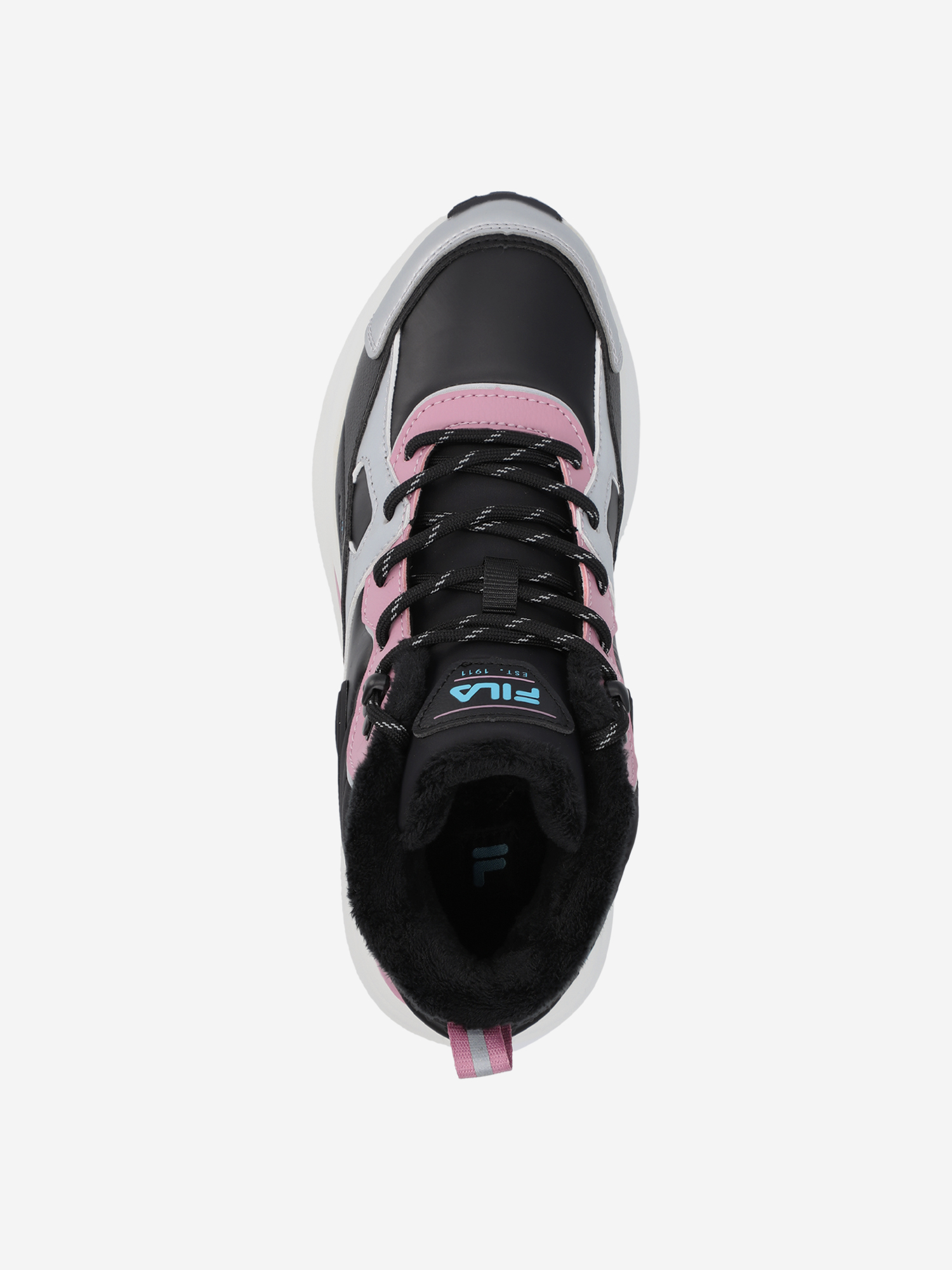 фото Кроссовки утепленные для девочек fila explore mid, черный