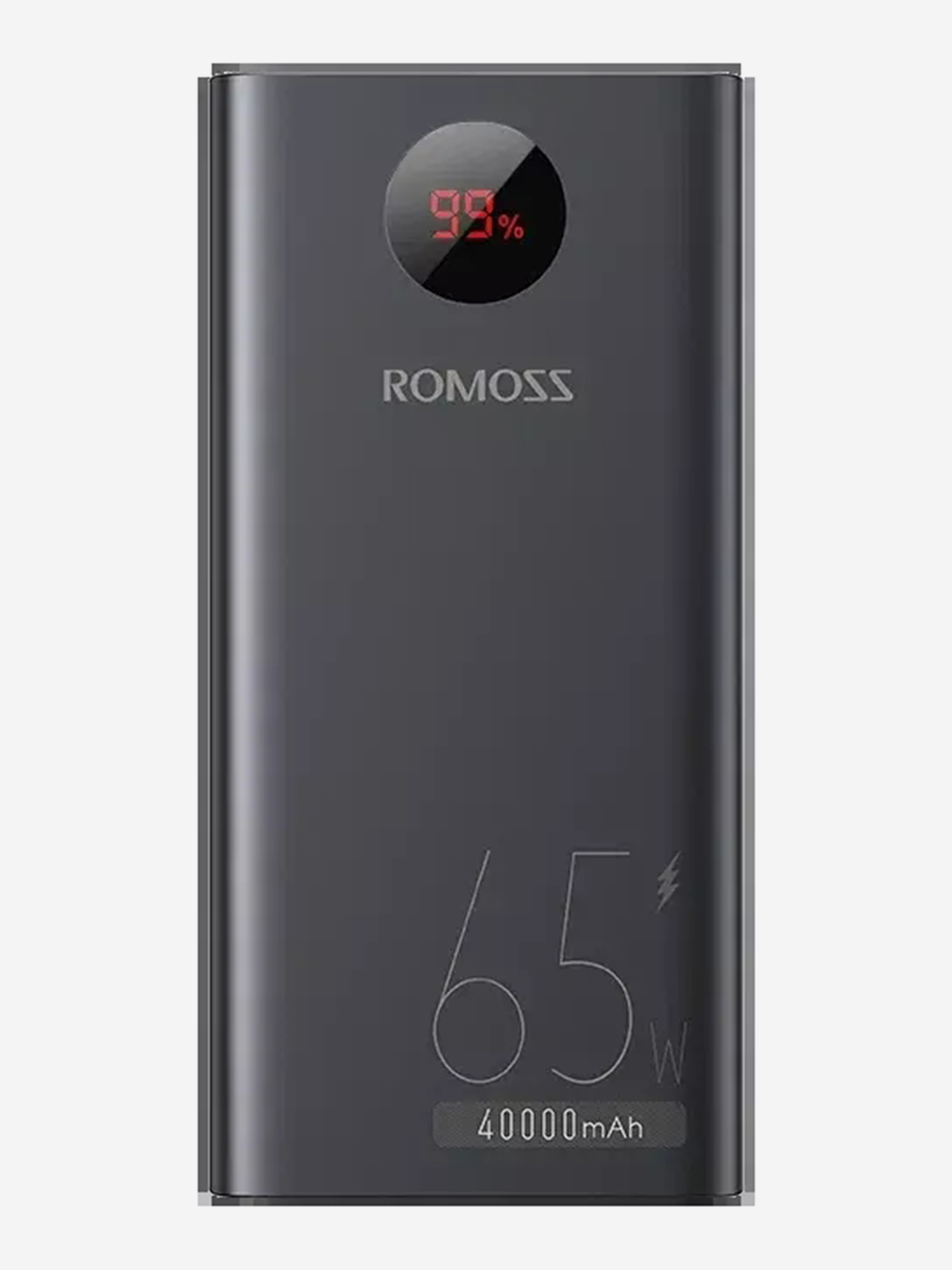 

Внешний аккумулятор для ноутбуков Romoss PEA40 Pro/ 40000 mAh/ 65 Вт быстрая зарядка/ LED, Черный