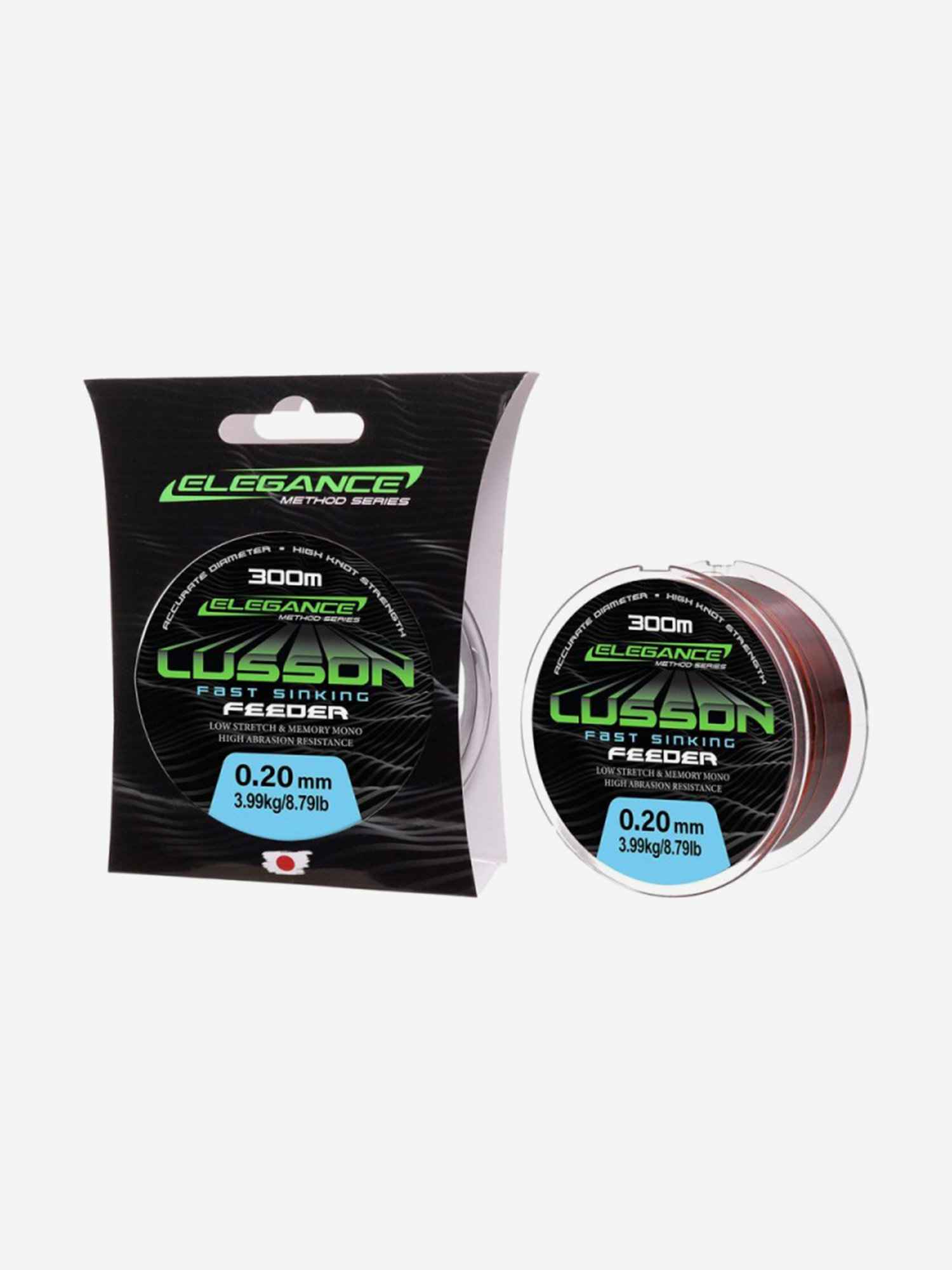 Изображение товара ELEGANCE METHOD Леска Lusson Fast Sinking Feeder 300м 0.20мм 3.99кг, Коричневый