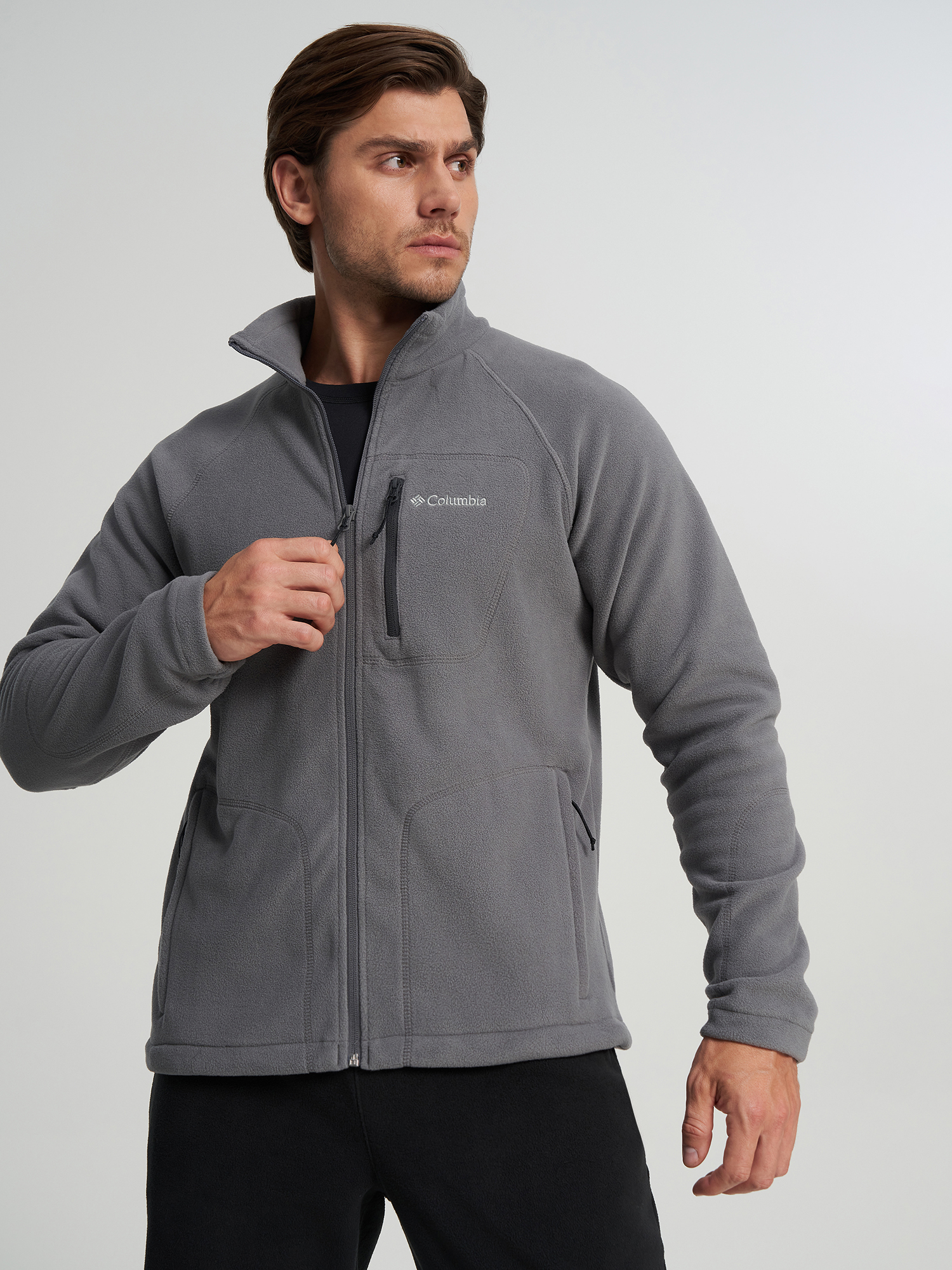 Изображение товара Джемпер флисовый мужской Columbia Fast Trek Ii Full Zip Fleece, Темно-серый