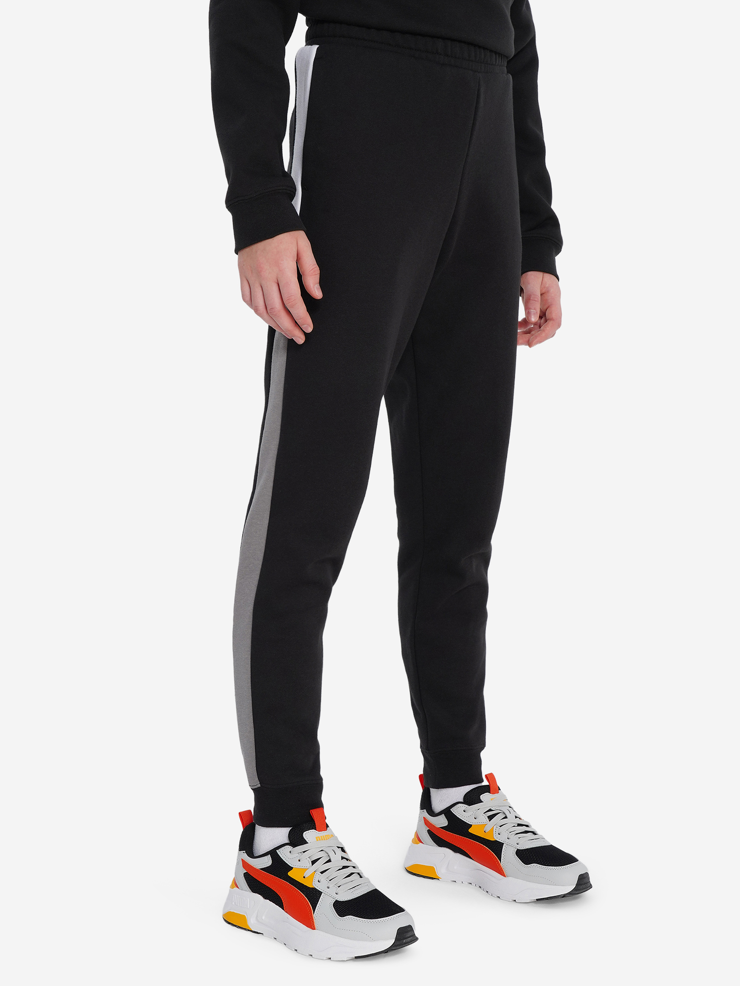 фото Брюки для мальчиков puma ess block, черный