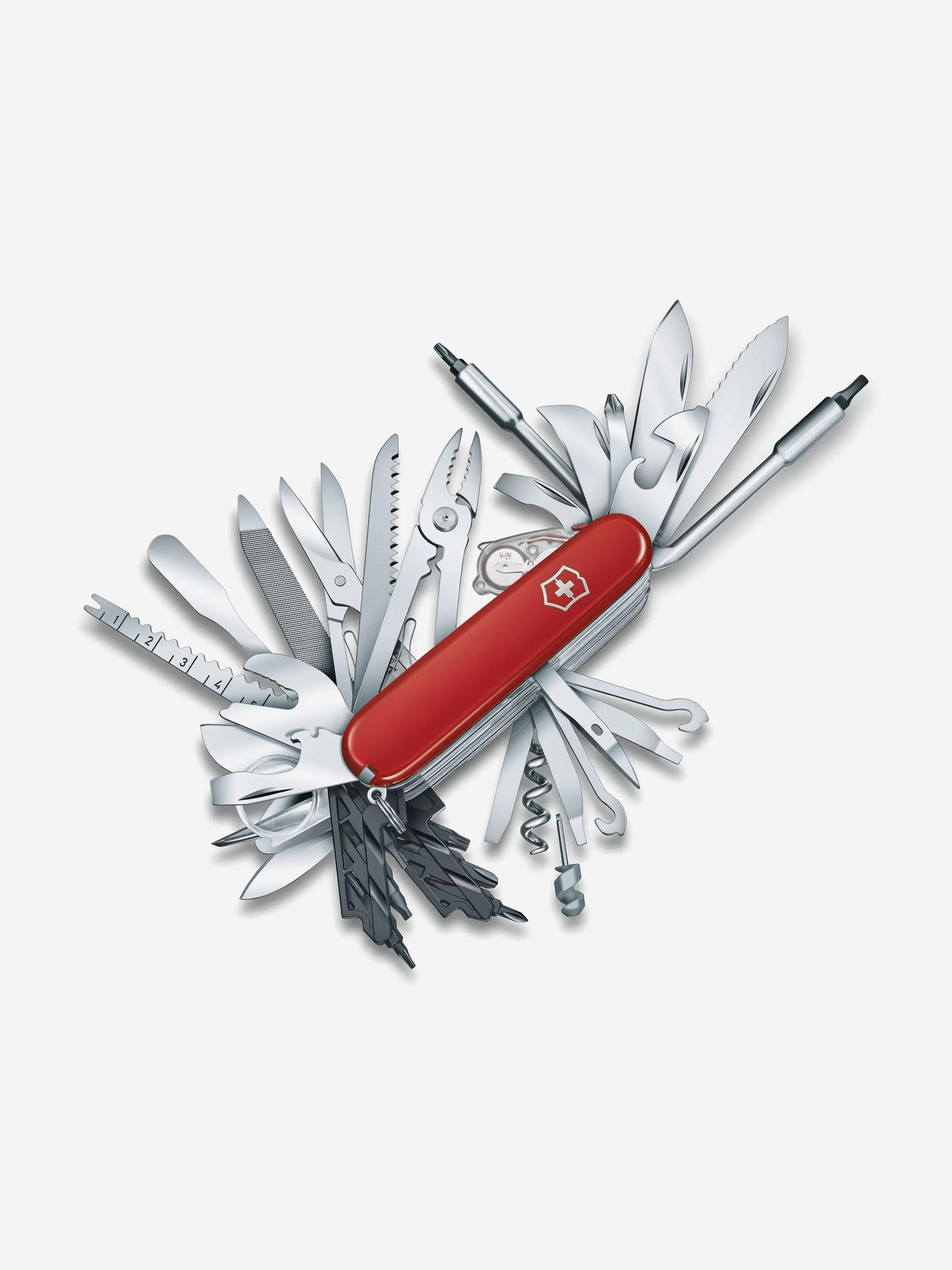 

Нож складной Victorinox SwissChamp XXL, 91 мм, 73 функции, Красный