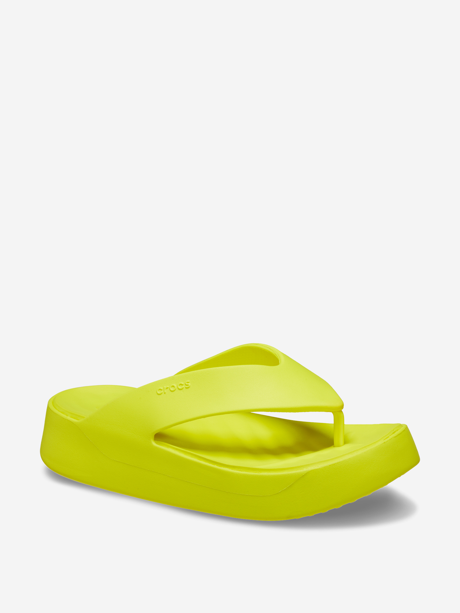 Шлепанцы женские Crocs Getaway Platform Flip, Зеленый
