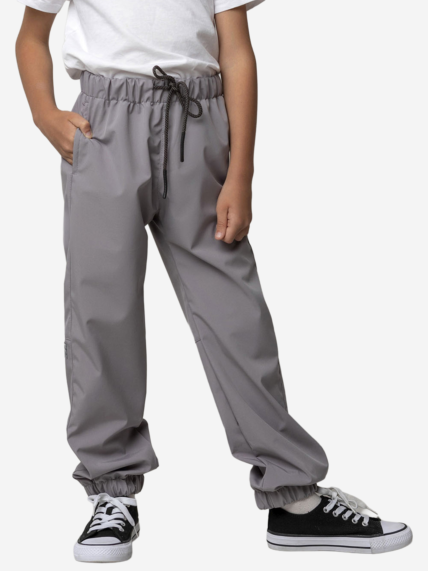 Изображение товара Брюки софтшелл для мальчика batik серый — демисезонные, водоотталкивающие