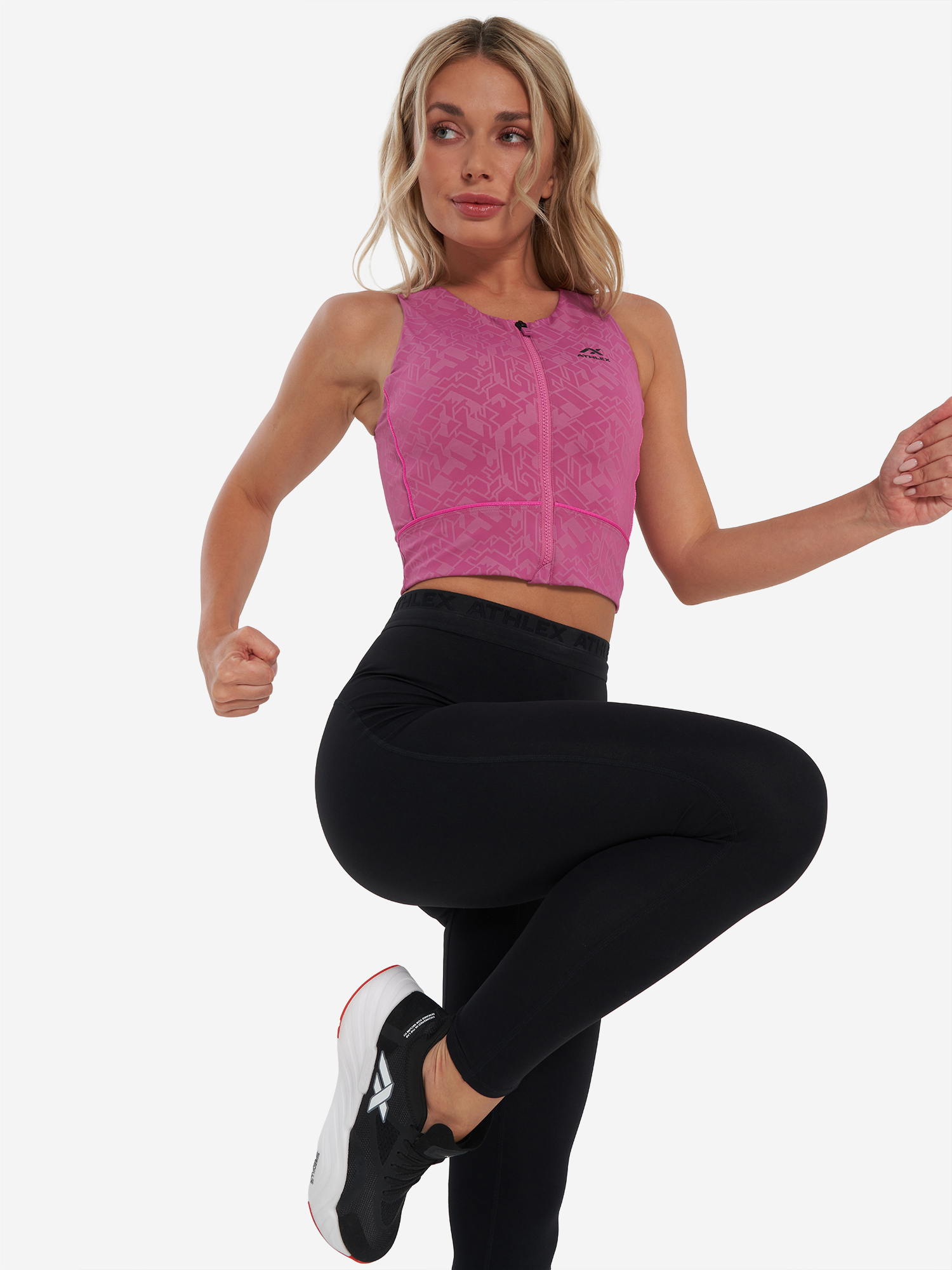фото Топ бра спортивный athlex, розовый