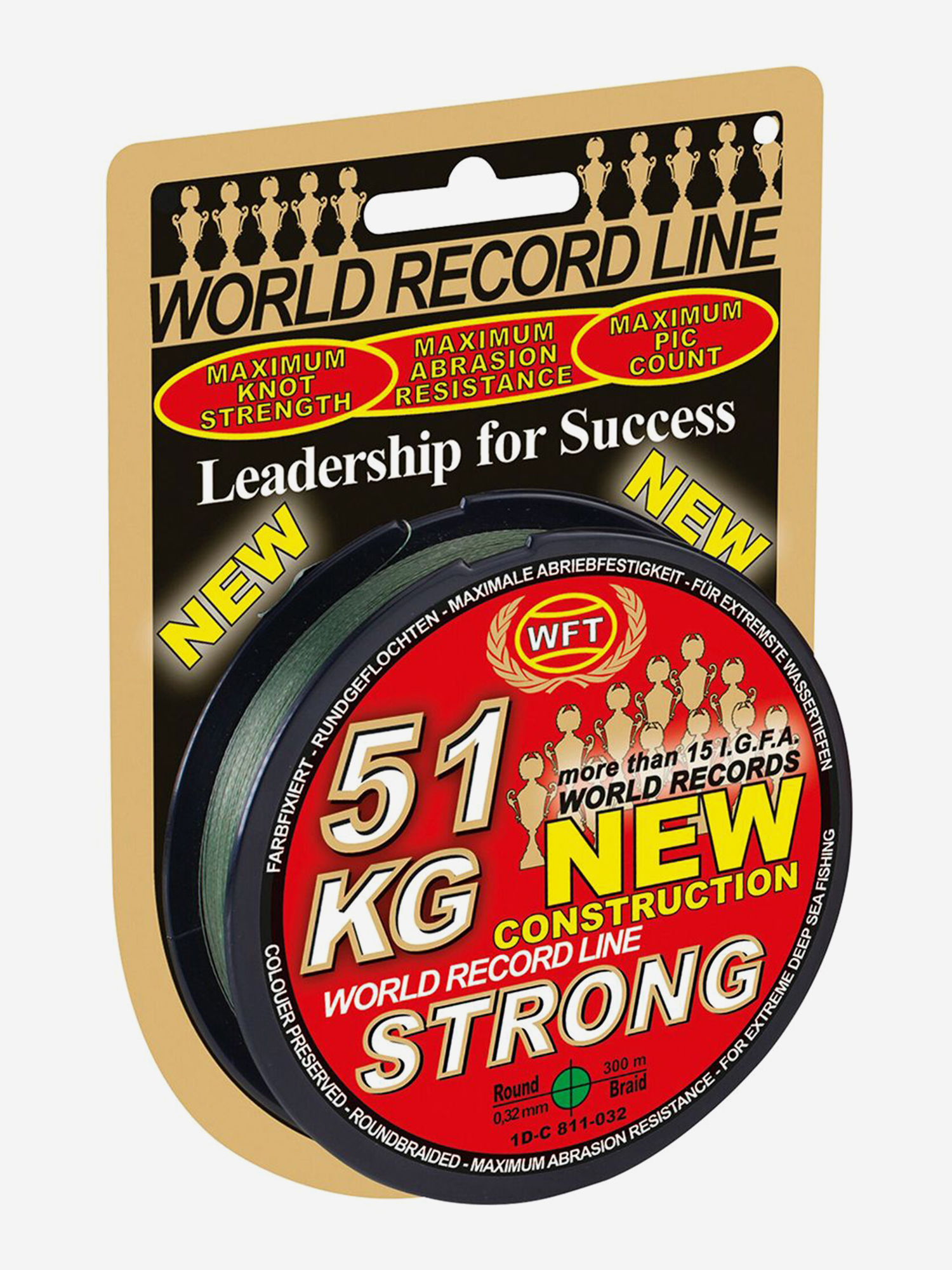 Изображение товара Шнур плетёный WFT KG STRONG Green 300/032