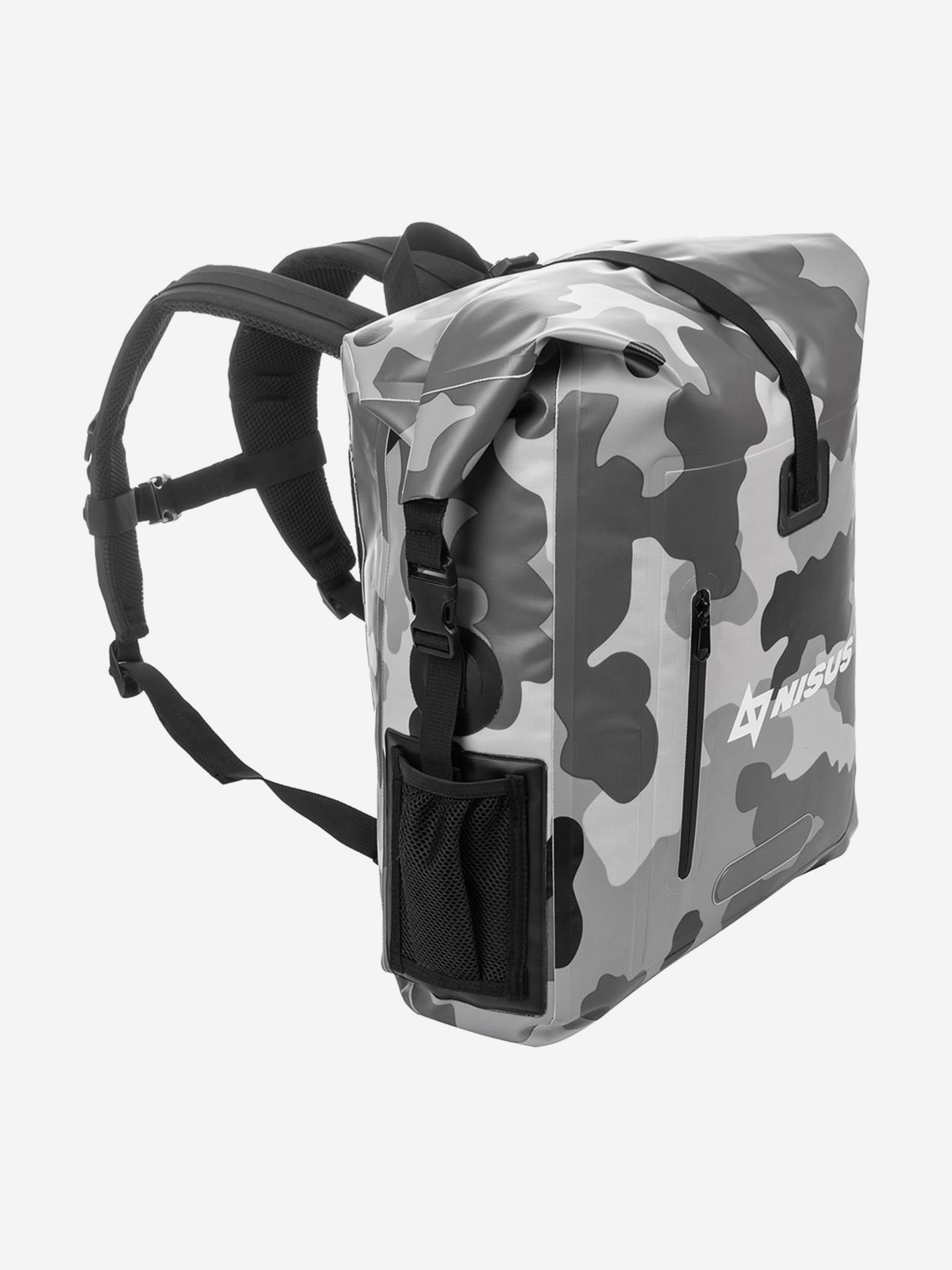 Изображение товара Герморюкзак NISUS 25+10л N-BW-25 серый камуфляж ПВХ для рыбалки и охоты